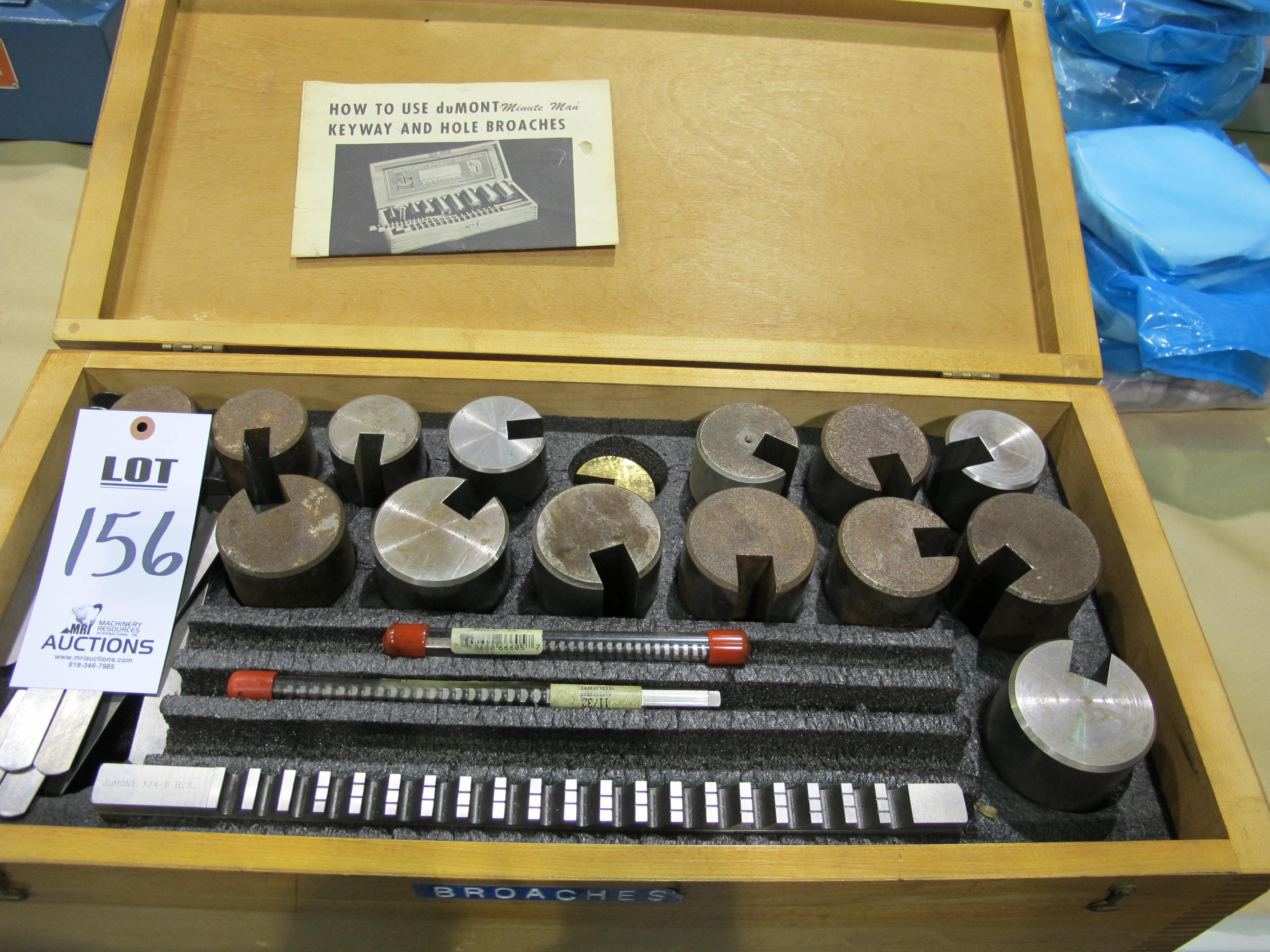 MINUTE MAN KEYWAY BROACH SET (T-10) LOADING & HANDLING FEE $10-156