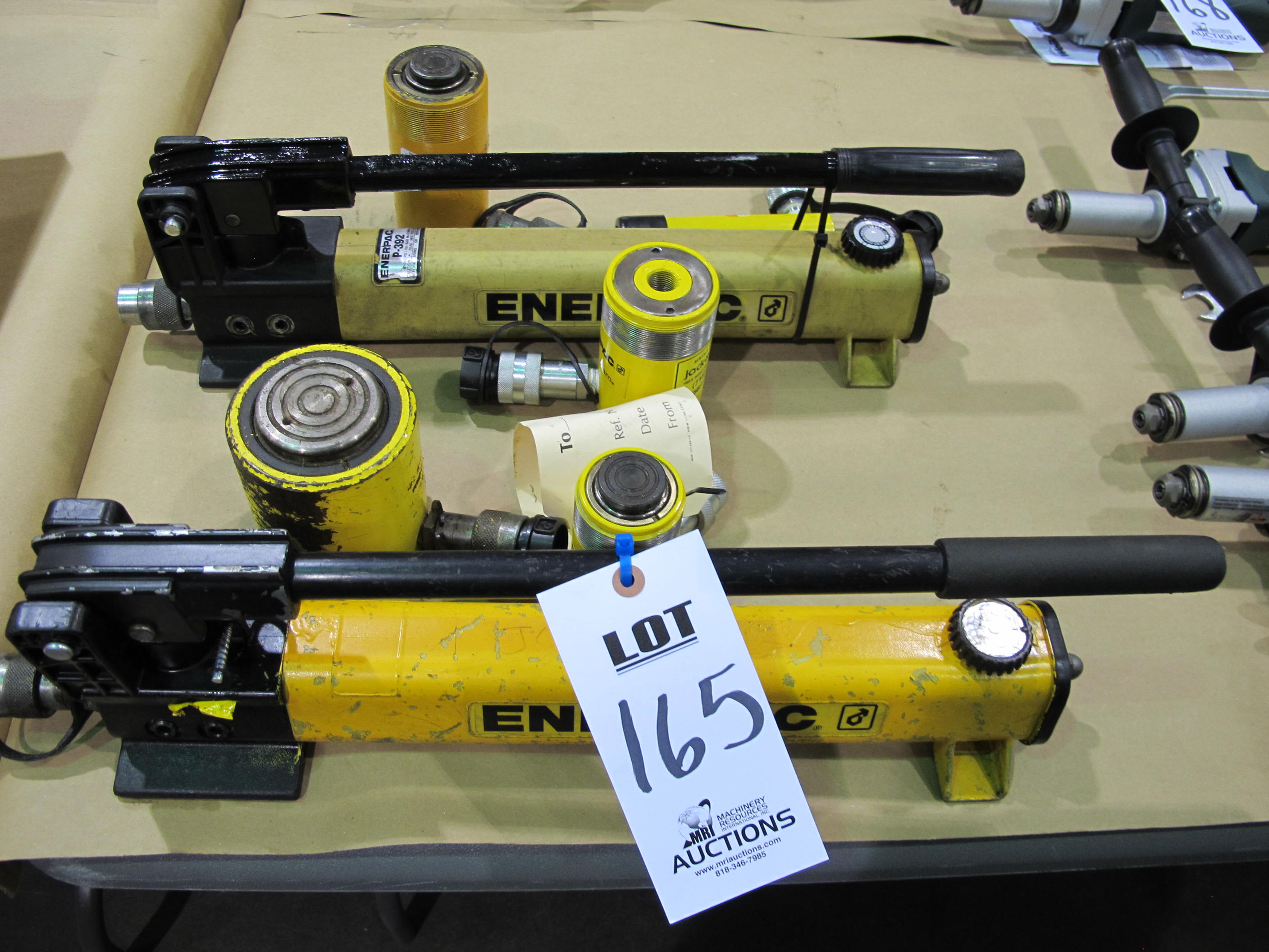 LOT (2) ENERPAC HYDRAULIC UNIT (T-10) LOADING & HANDLING FEE $10-165