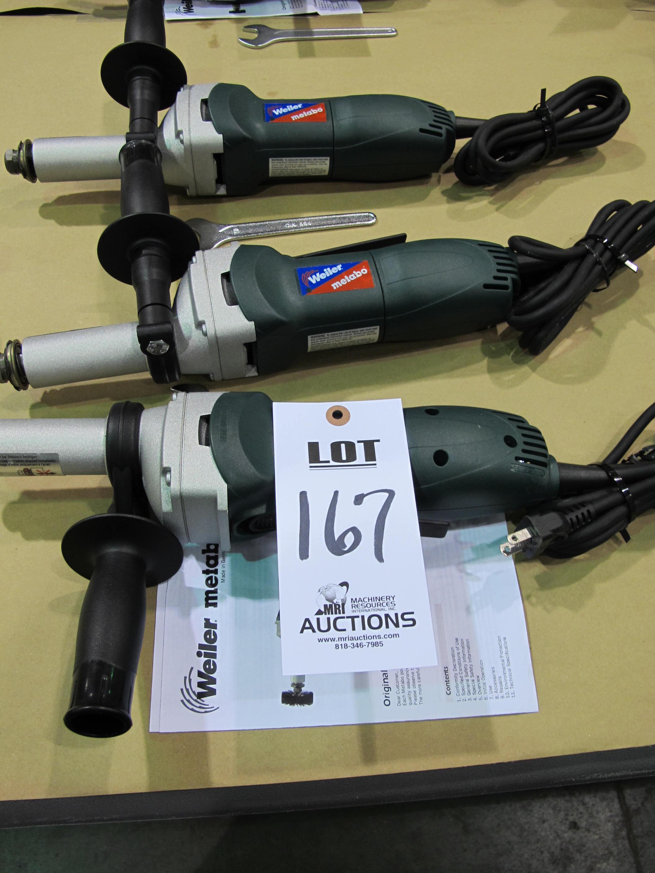 LOT (3) WEILER MODEL METABO ELECTRIC DIE GRINDERS (T-10) LOADING & HANDLING FEE $10-167