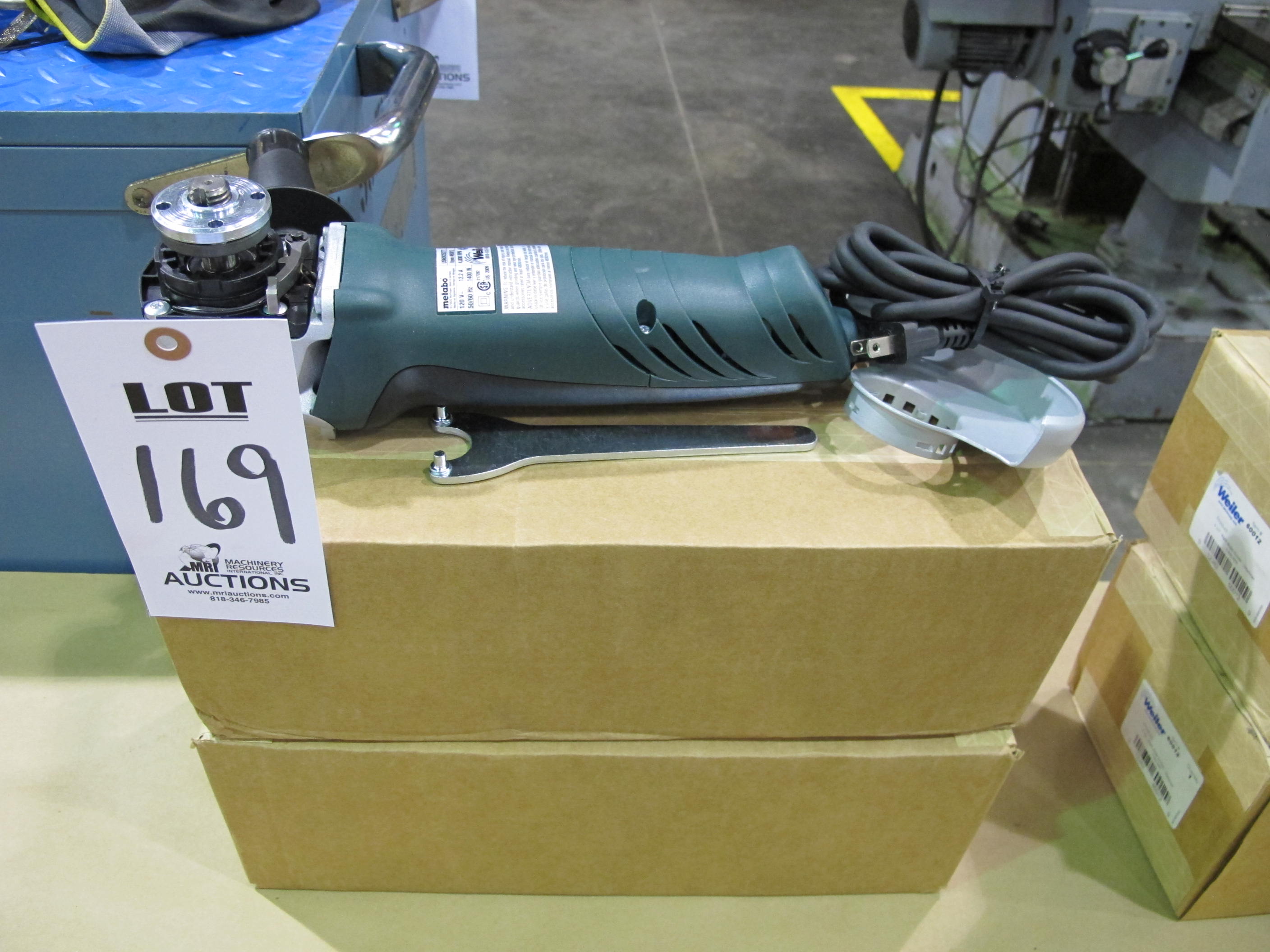 LOT (3) WEILER MODEL METABO ELECTRIC ANGLE GRINDERS (T-10) LOADING & HANDLING FEE $10-169