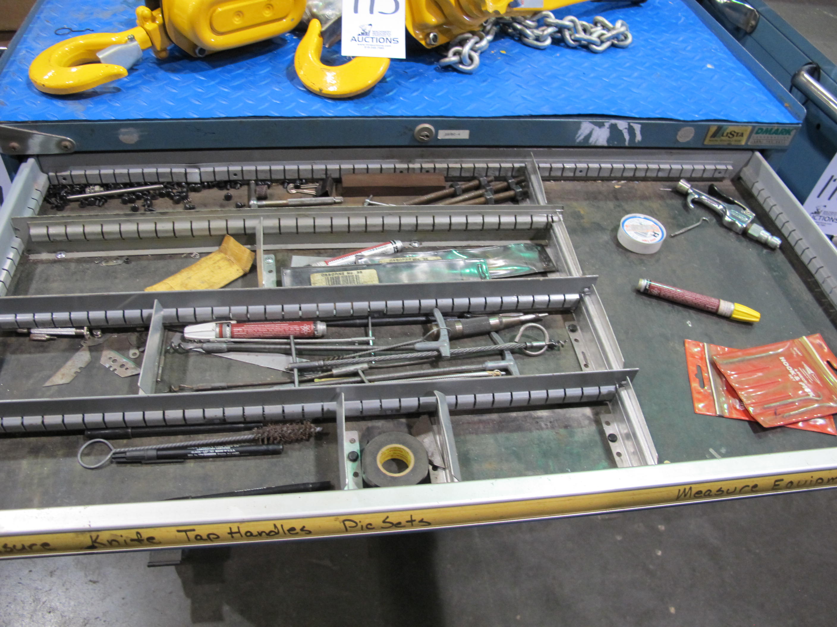 LISTA 7-DRAWER TOOL CABINET W/ CONTENTS (T-10) LOADING & HANDLING FEE $50-177