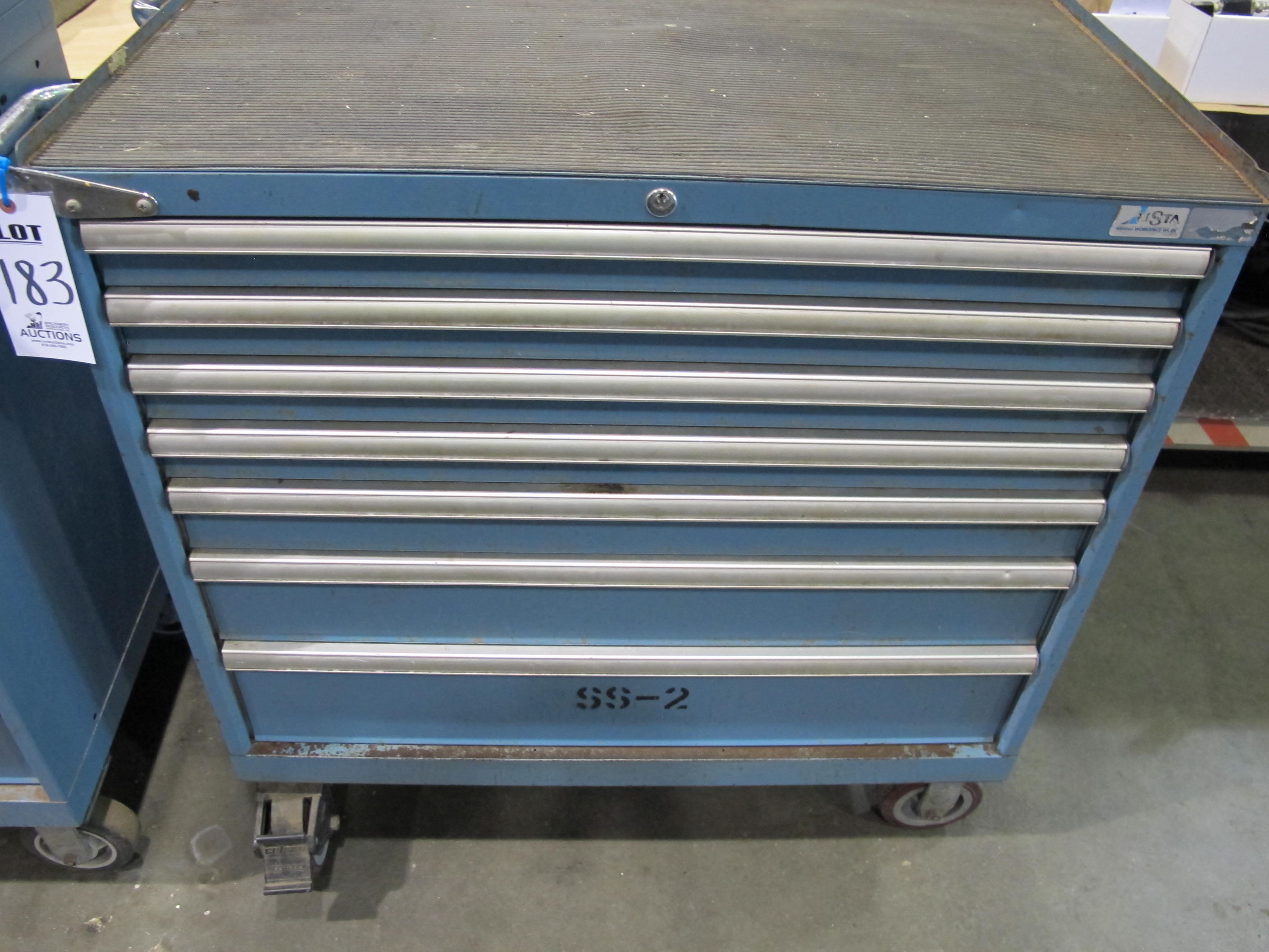 LISTA 7-DRAWER TOOL CABINET W/ CONTENTS (T-10) LOADING & HANDLING FEE $50-183