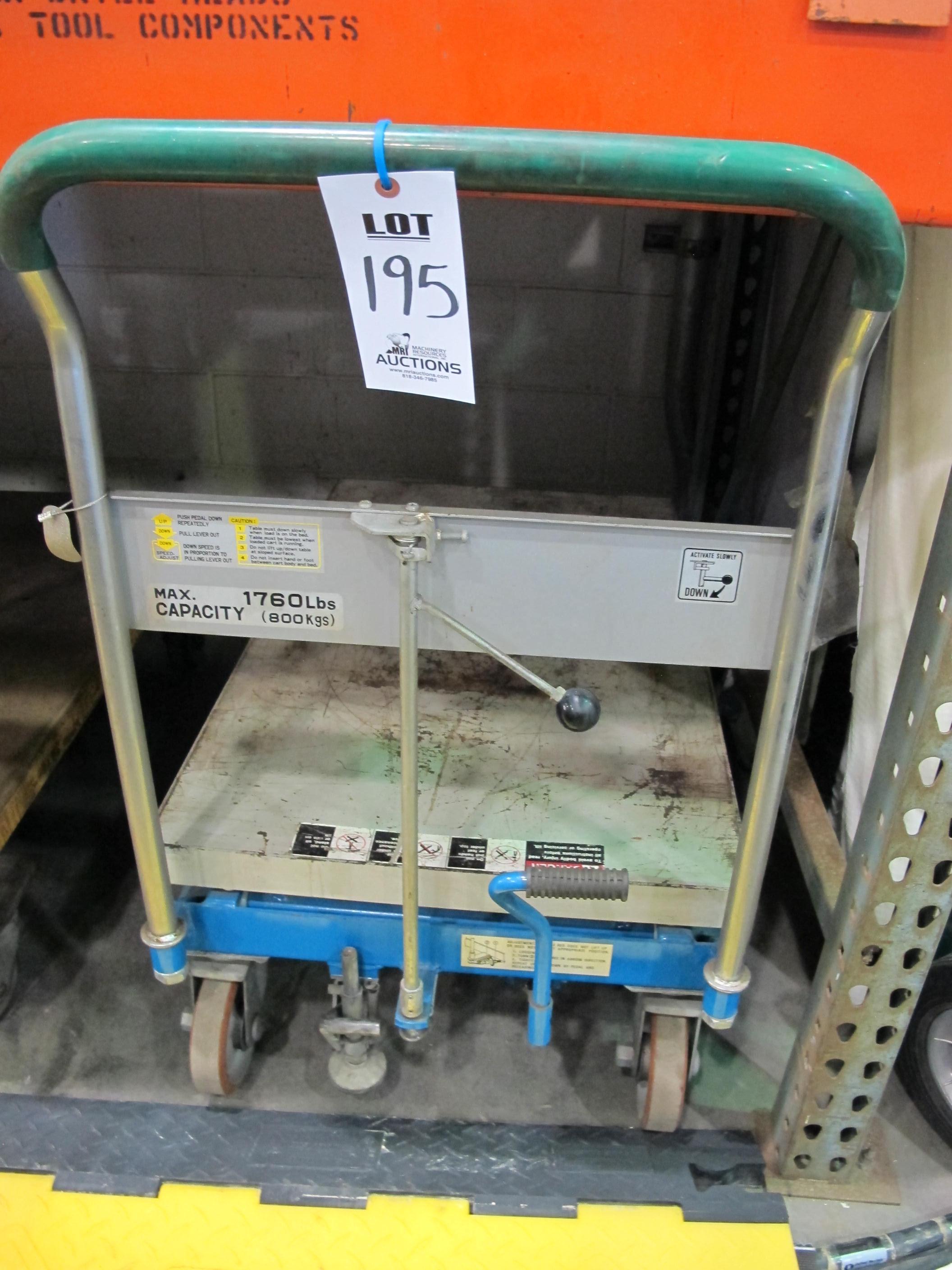 DANDY SOUTHWORTH DIE CART 1760 LB MAX CAP (T-10) LOADING & HANDLING FEE $25-195