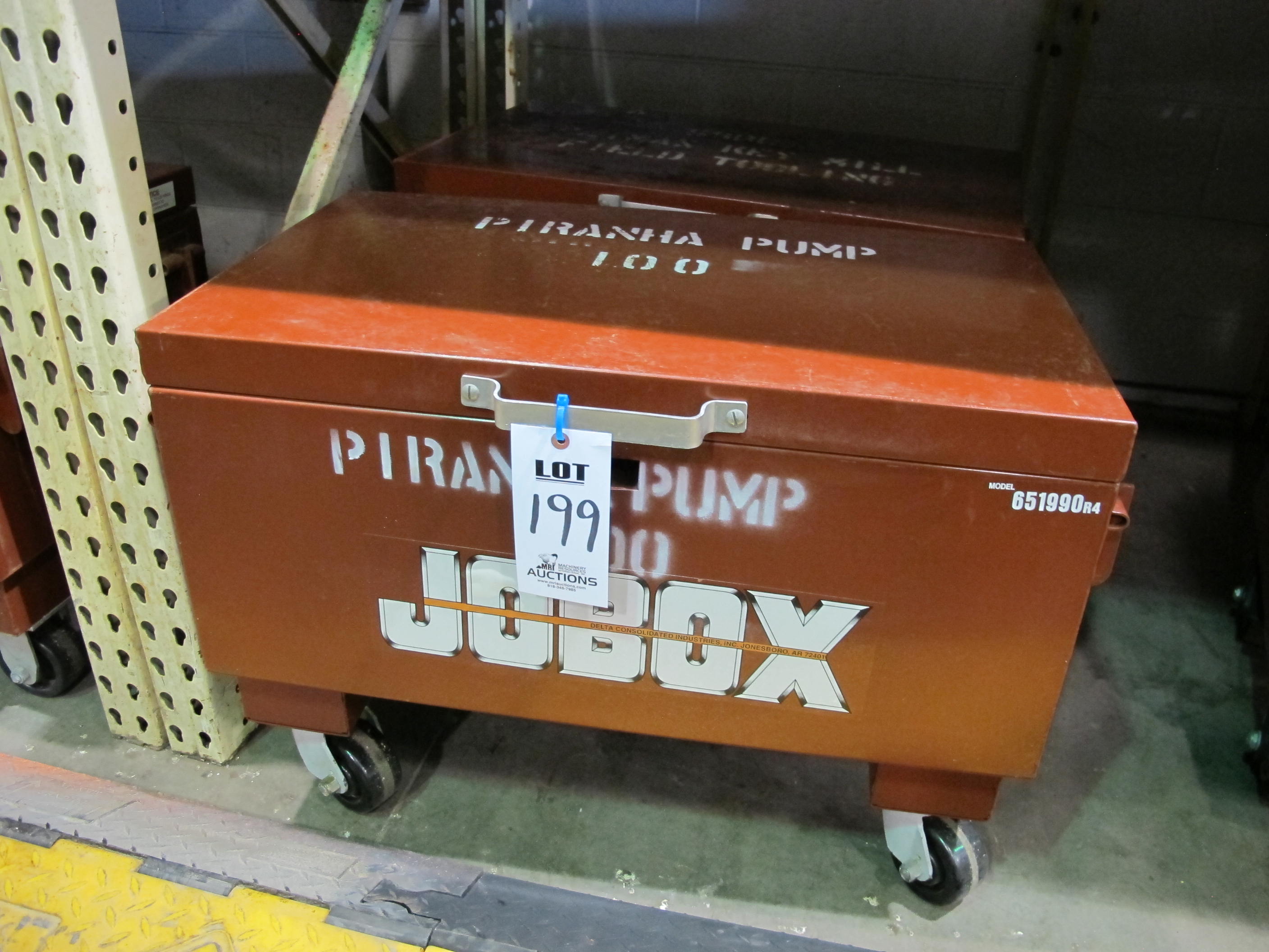 LOT (2) PORTABLE JOB BOXES (T-10) LOADING & HANDLING FEE $50-199