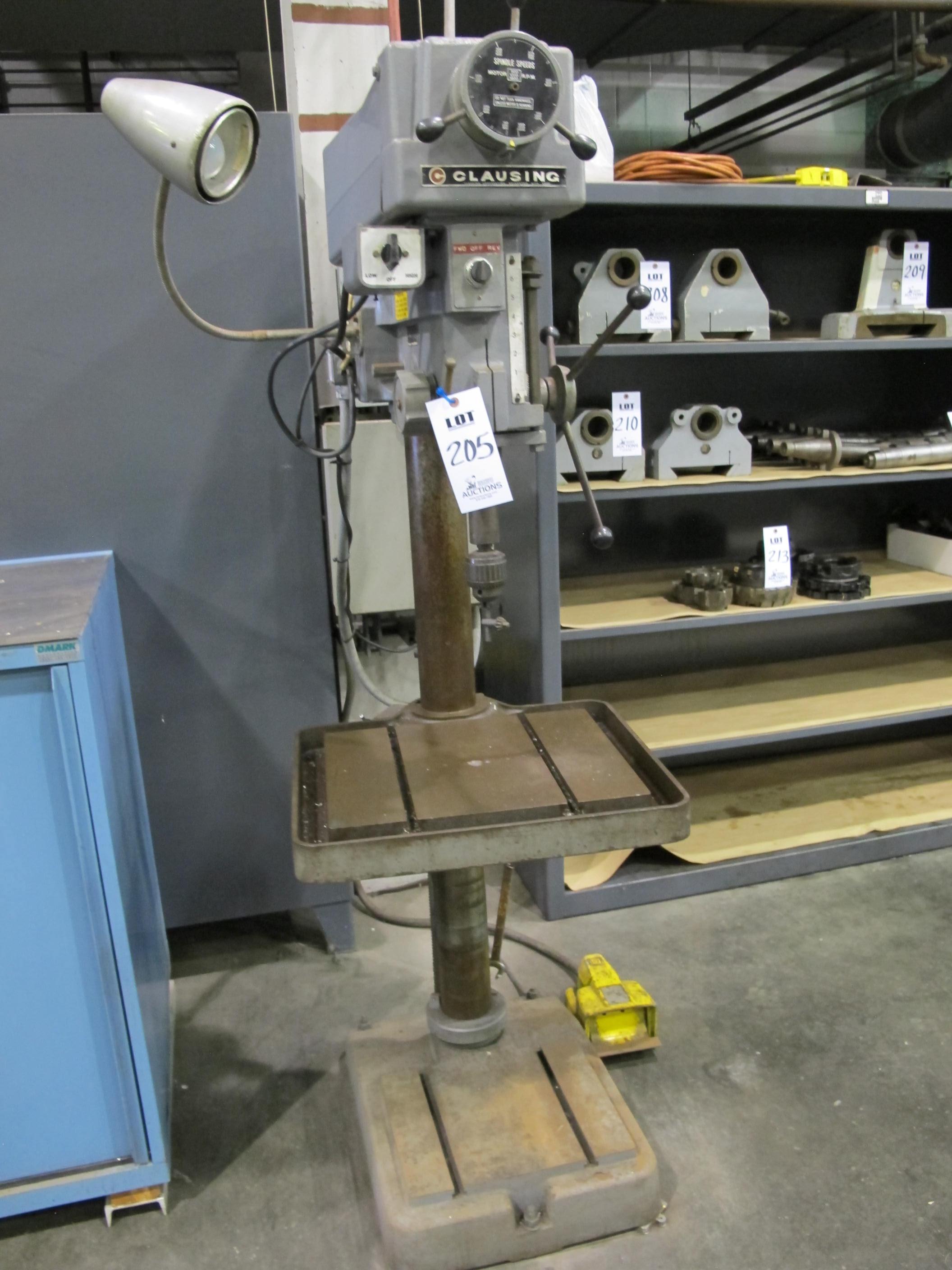 CLAUSING MODEL 2276 DRILL PRESS S/N 524631 (T-10) LOADING & HANDLING FEE $50-205