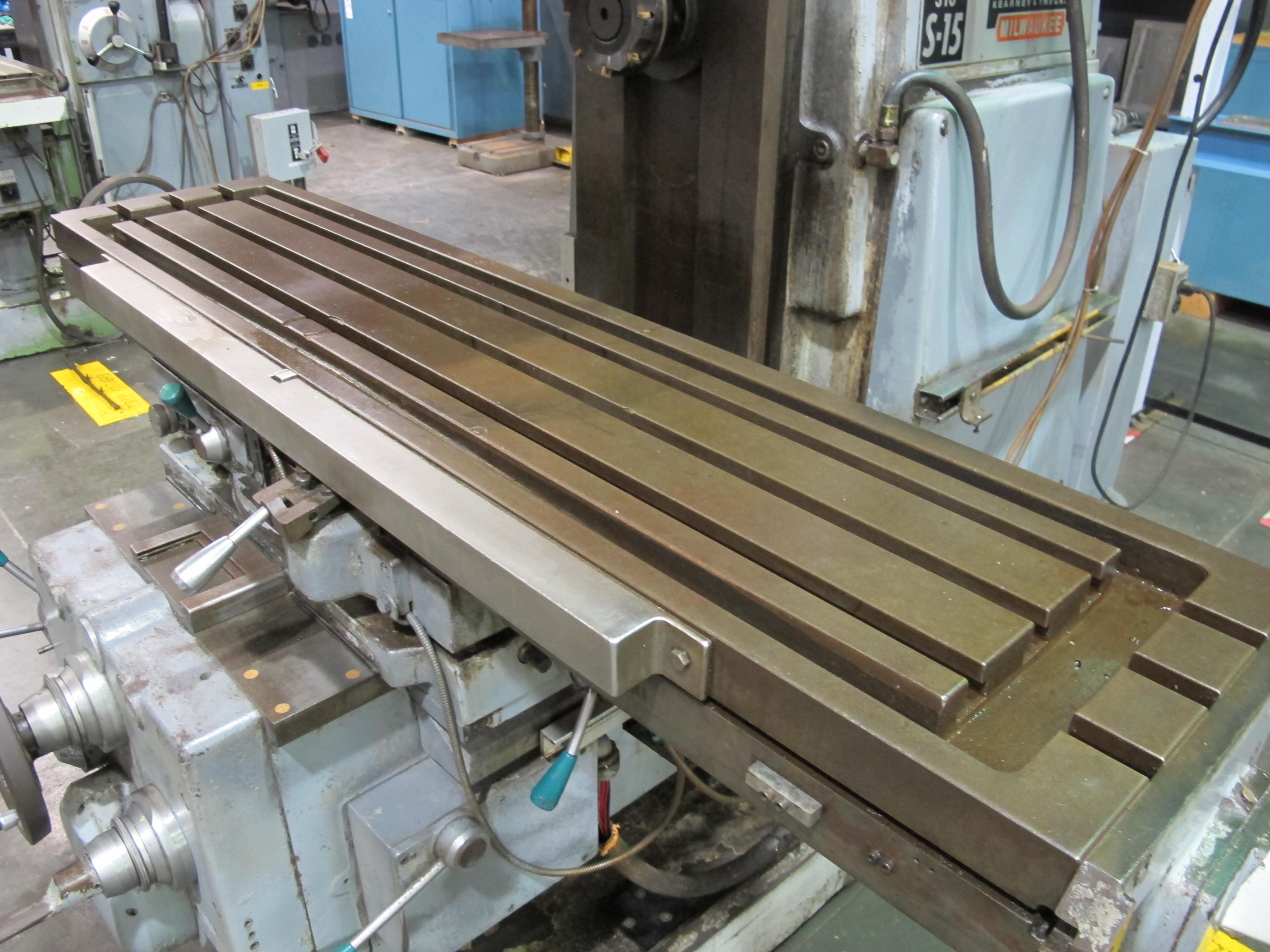 KEARNEY & TRECKER MODEL S-15 310 HORIZONTAL/VERTICAL MILL, 68" X 15" TABLE, DRO, BOX WAYS, S/N 5476083 (T-10) LOADING & HANDLING FEE $300-207