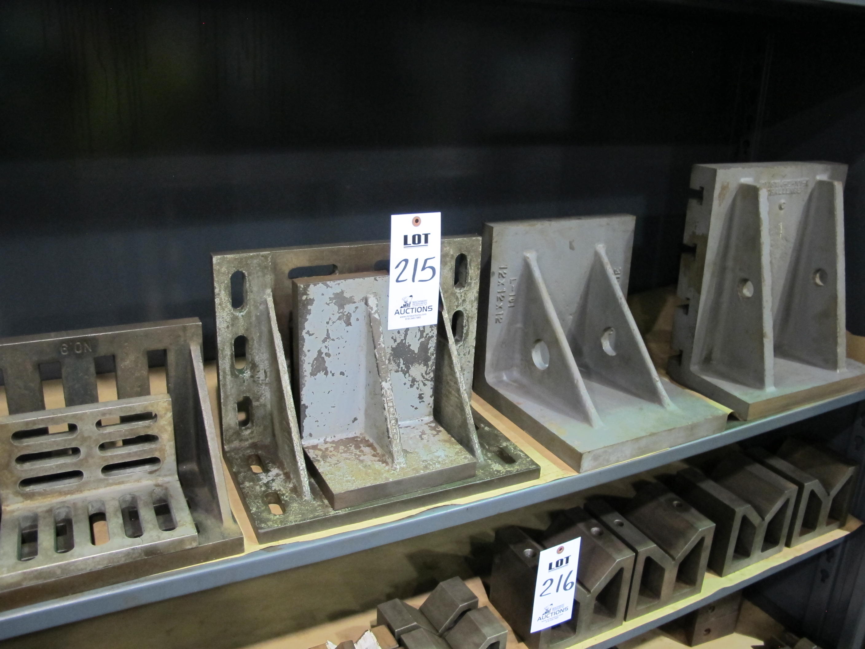 LOT (6) ASST'D ANGLE PLATES (T-10) LOADING & HANDLING FEE $25-215