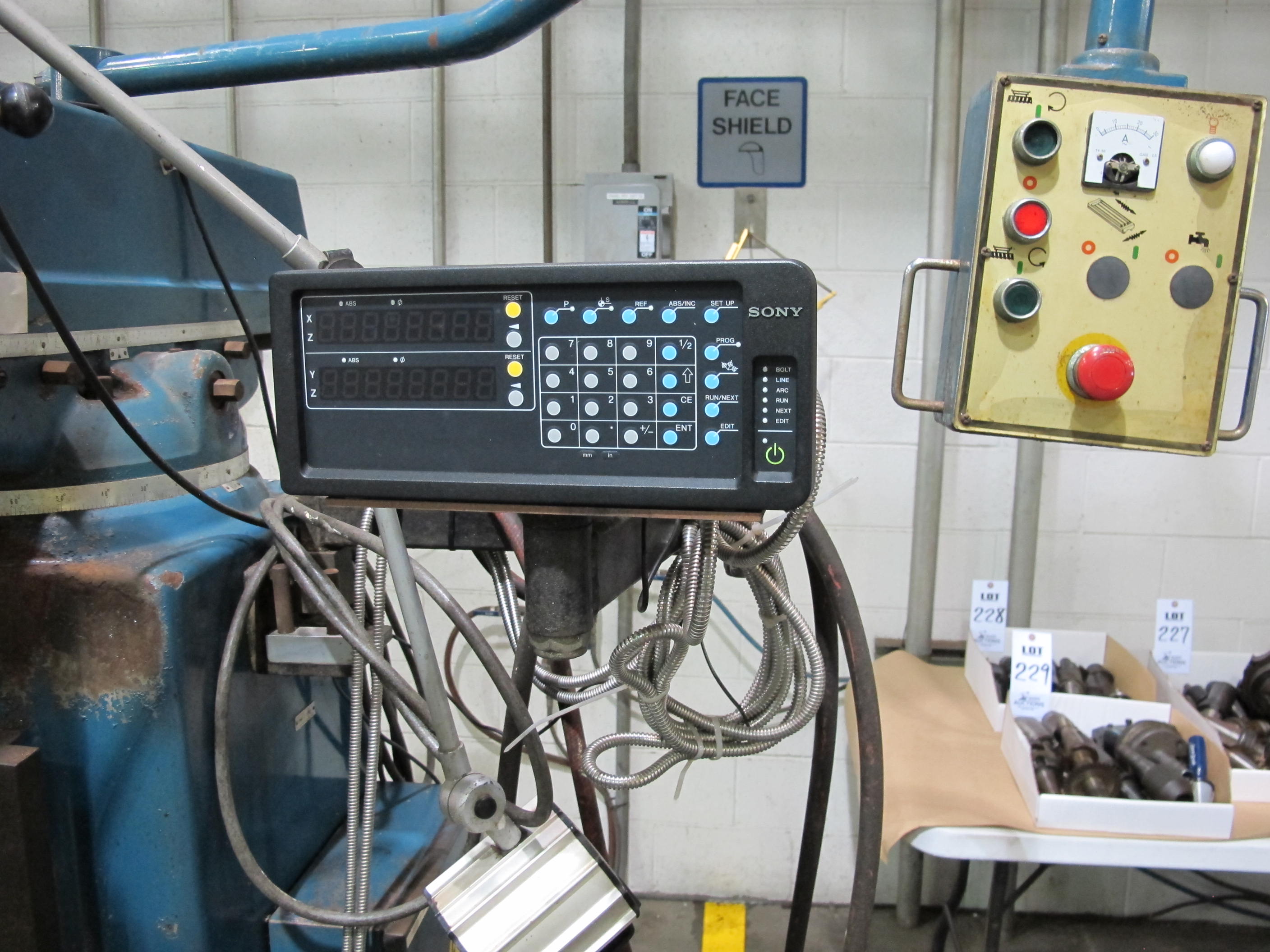 PROMILL MODEL AC-4KV VERTICAL MILL, 52"X11" TABLE, S/N 011399 (T-10) LOADING & HANDLING FEE $300-221