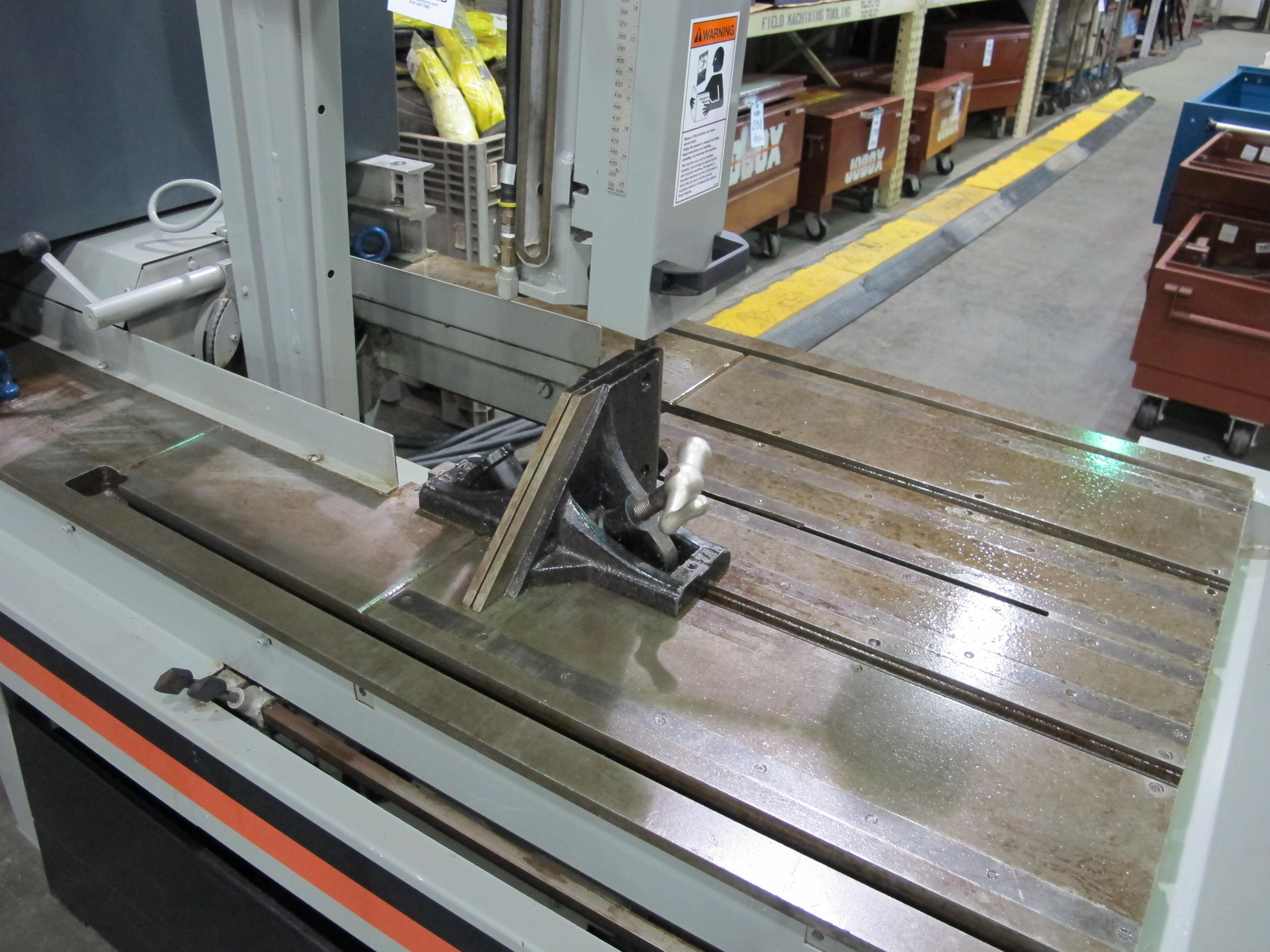 MARVEL SERIES 8 MARK II VERTICAL BAND SAW, TILTING HEAD, S/N 830587 (T-10) LOADING & HANDLING FEE $300-230