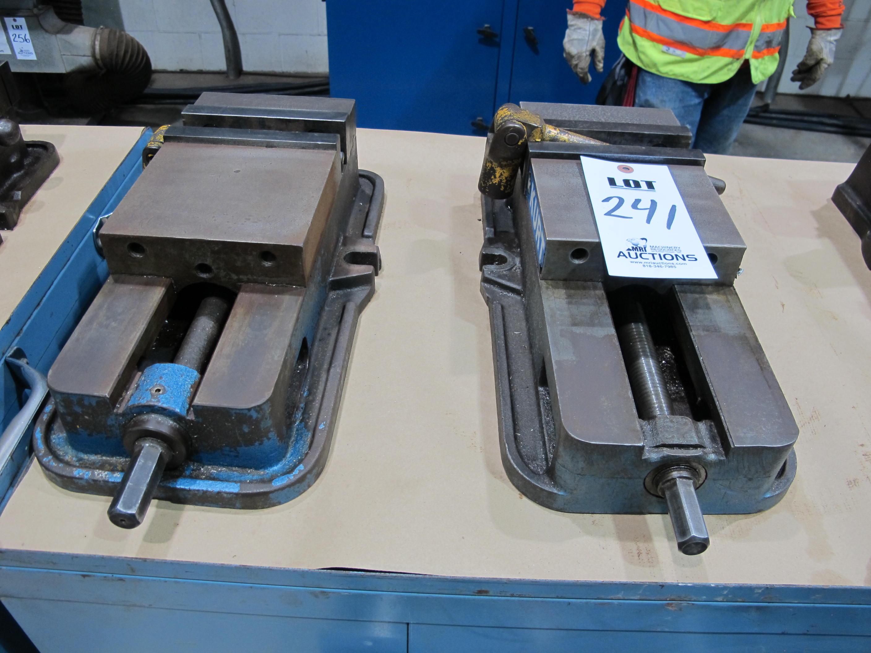 LOT (2) ASST'D MACHINE VISES (T-10) LOADING & HANDLING FEE $25-241