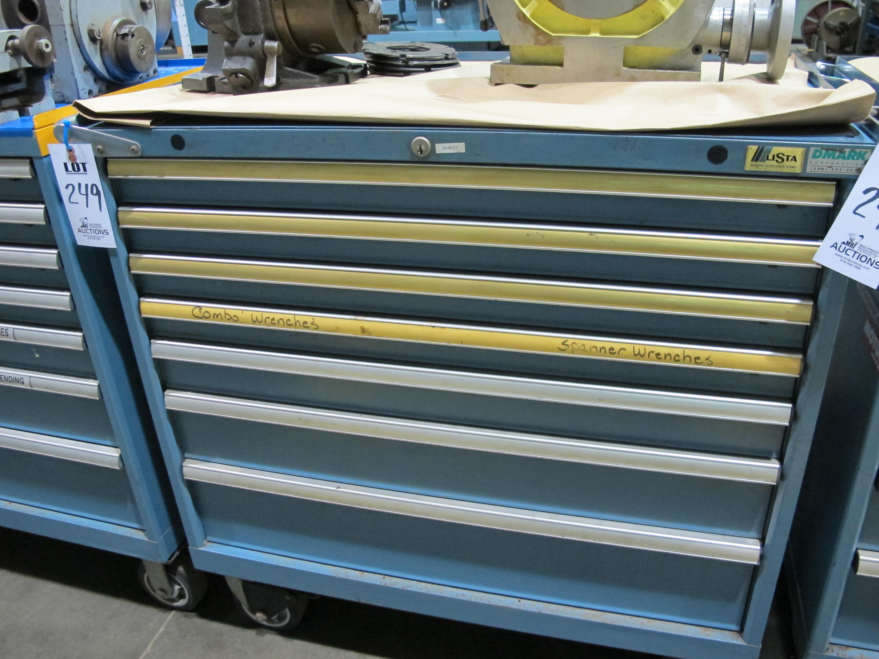LISTA 7-DRAWER TOOL CABINET W/ CONTENTS (T-10) LOADING & HANDLING FEE $50-249