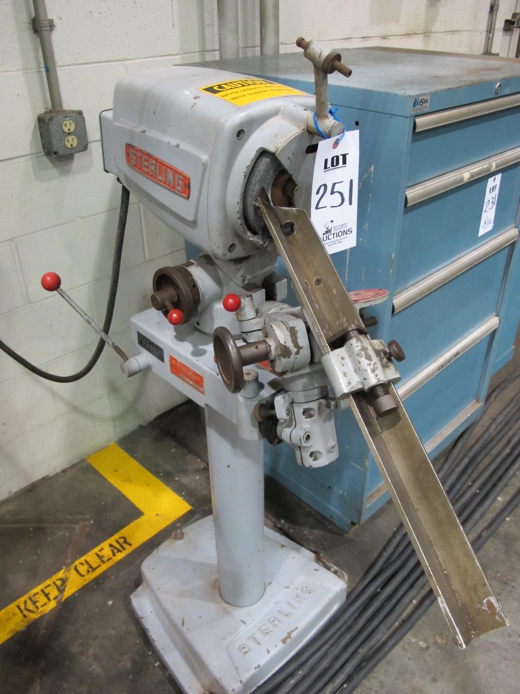 STERLING DRILL SHARPENER S/N DG7461 (T-10) LOADING & HANDLING FEE $50-251
