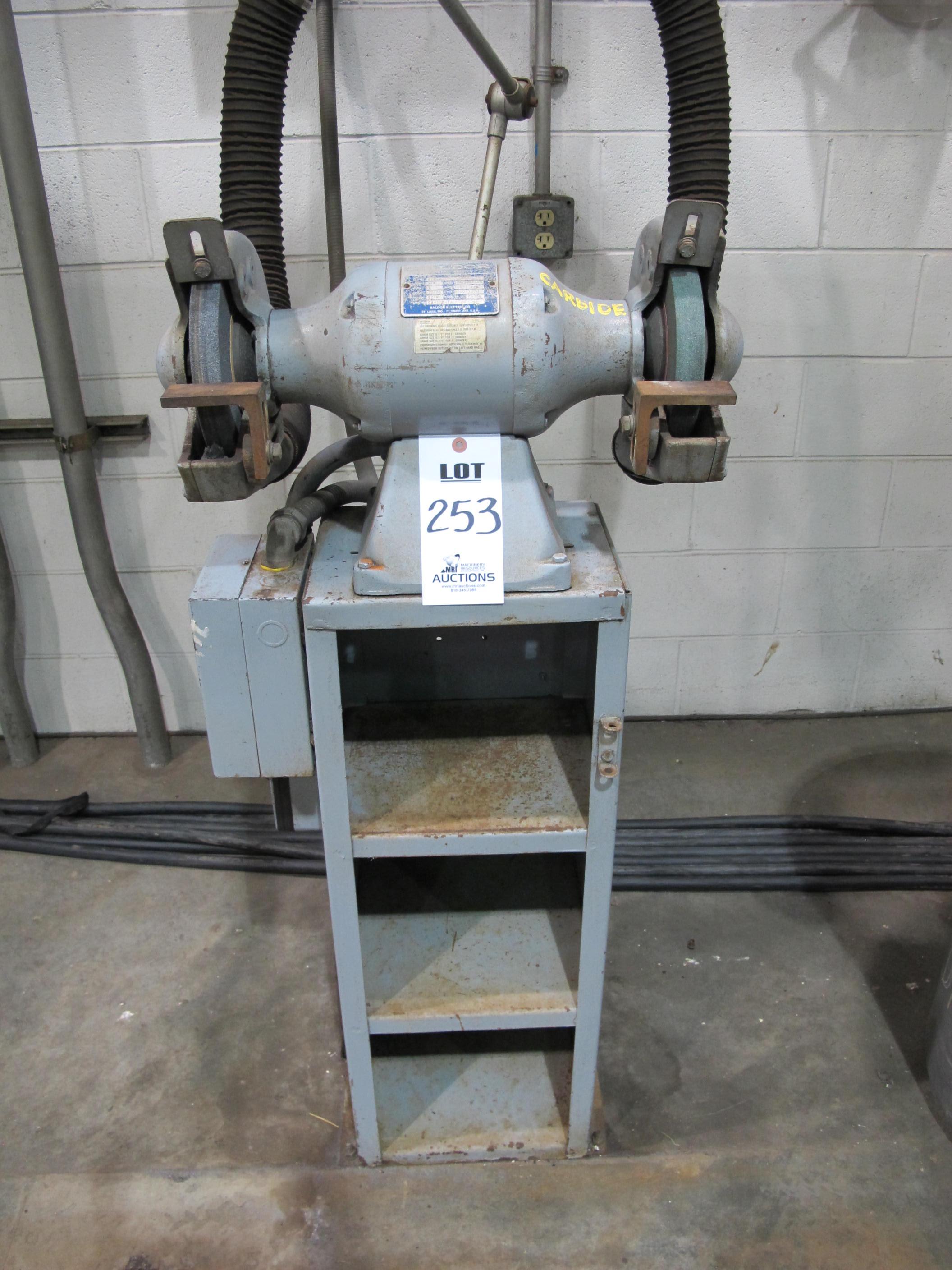 BALDOR MODEL 8123W DOUBLE END GRINDER S/N G8-102-13 (T-10) LOADING & HANDLING FEE $50-253