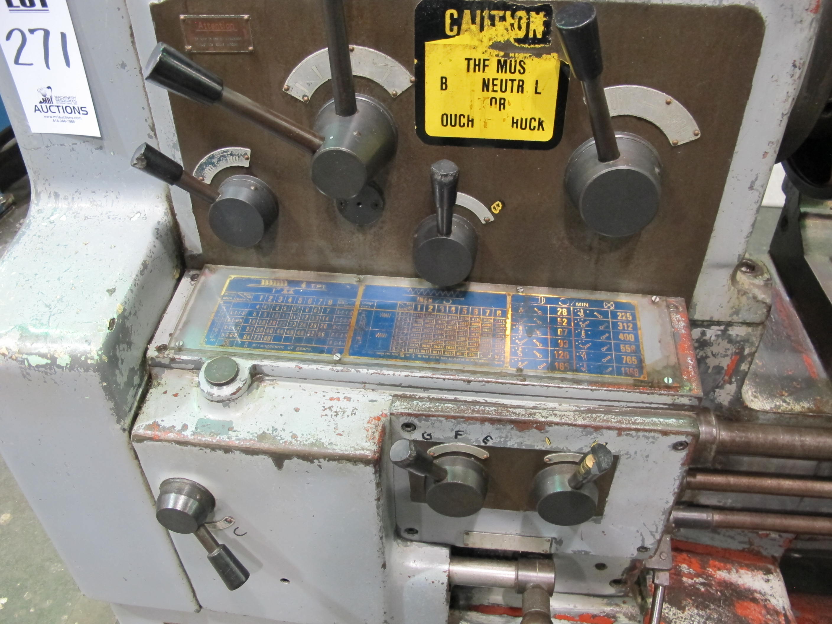 WEBB ENGINE LATHE, GAP BED, 20" X 80" CC, 29" SWING IN GAP, 3" HOLE THRU, 4 JAW CHUCK, (2) STEADY RESTS, COOLANT SYSTEM, FOOT BRAKE, 2 AXIS DRO, S/N 8203-02 (T-10) LOADING & HANDLING FEE $750-271