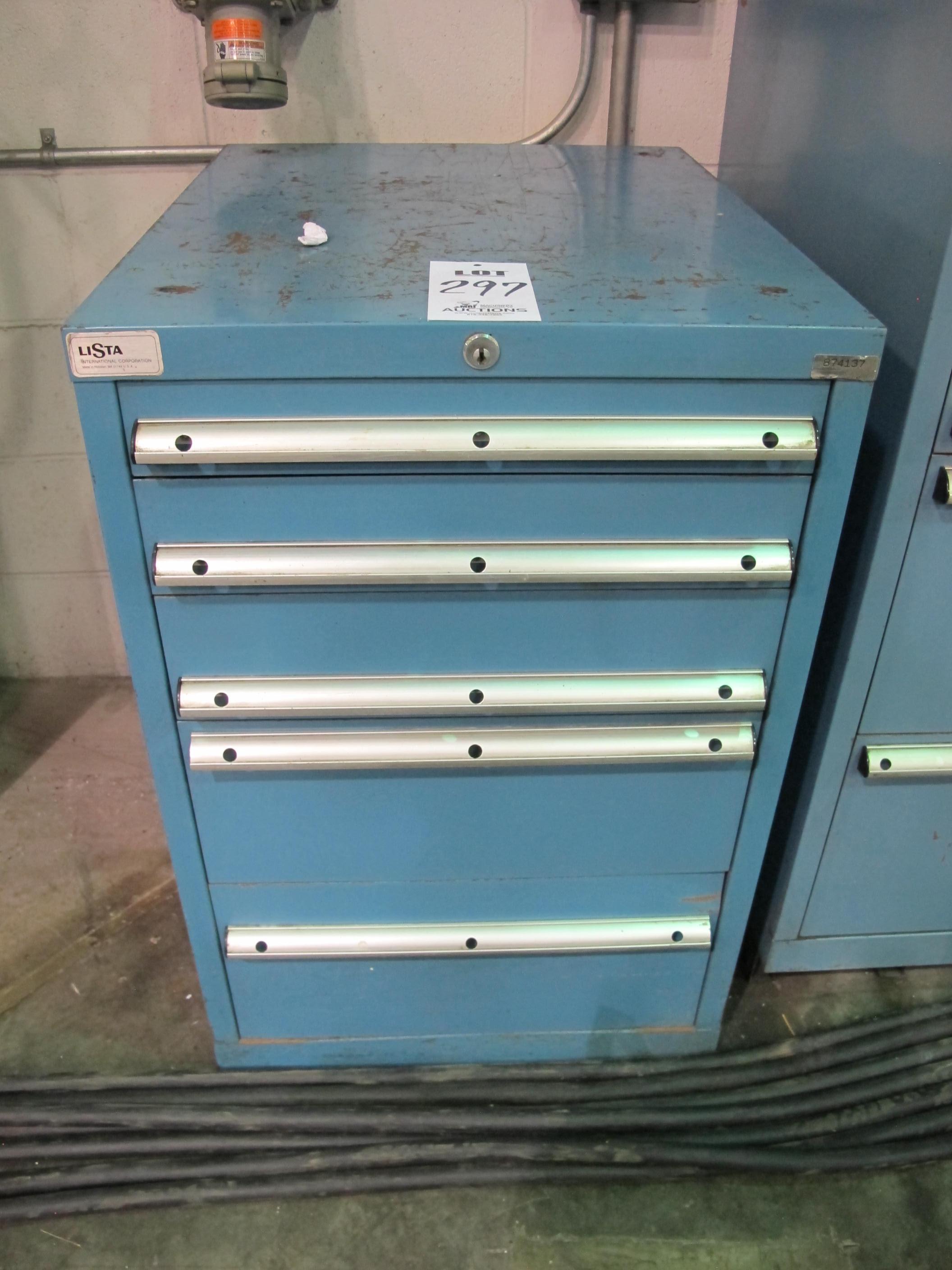 LISTA 5-DRAWER TOOL CABINET W/ CONTENTS (T-10) LOADING & HANDLING FEE $50-297