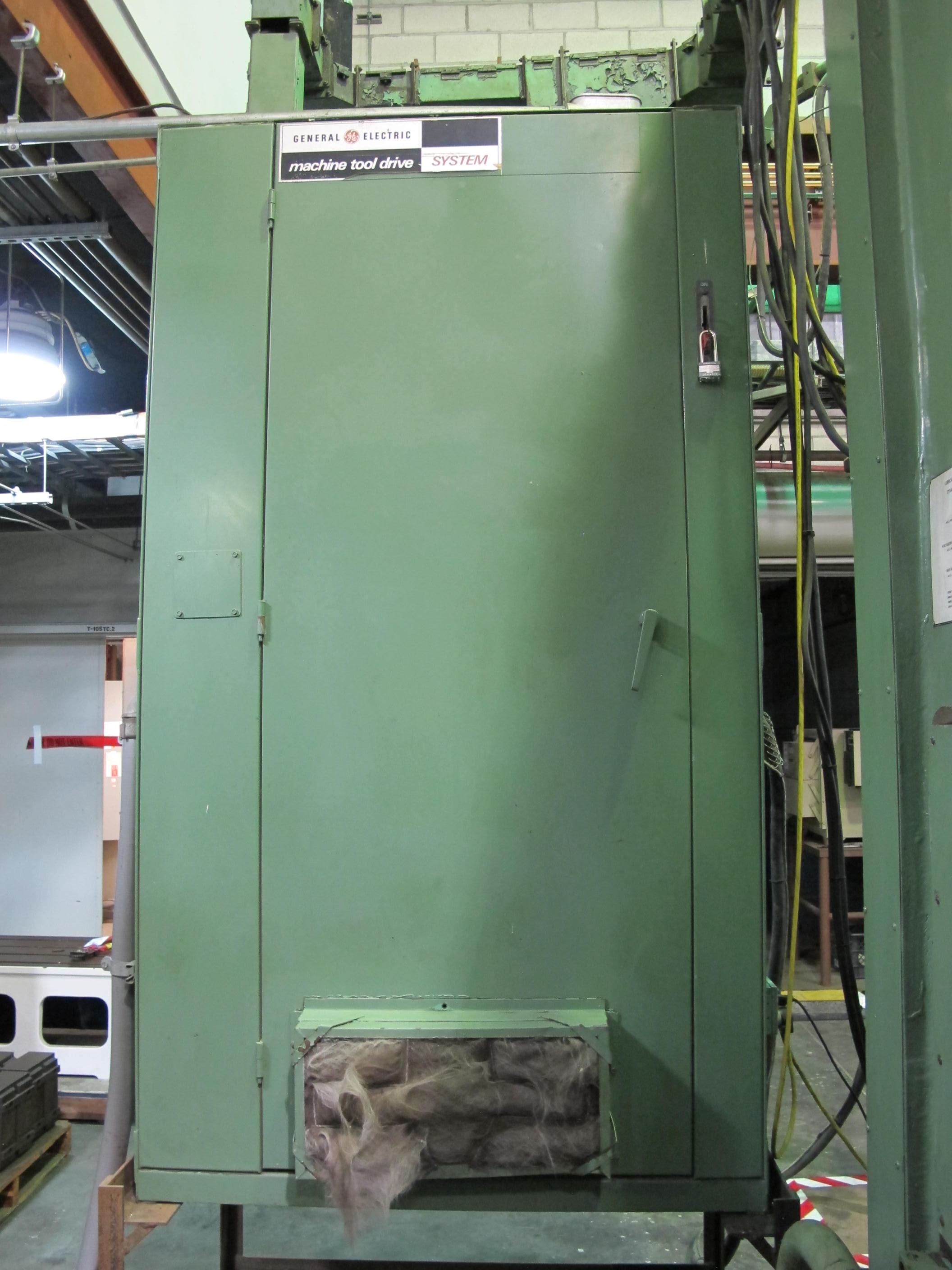 1988 BULLARD DYNATROL VERTICAL HIGH COLUMN TURRET LATHE, 46" ROTARY 4-JAW POWER CHUCK, MAX TURNING DIAMETER W/SIDE HEAD: 58", MAX TURNING HEIGHT UNDER RAIL: 64", 5-POSITION SWIVEL HEAD, SIDE HEAD, TWO RANGE HEAD STOCK, SCAN-O MATIC TRACER, PENDANT CONTROL, 50 HP, ACCU-RITE DRO, S/N 33056 (T-10) LOADING & HANDLING FEE $8,500-301