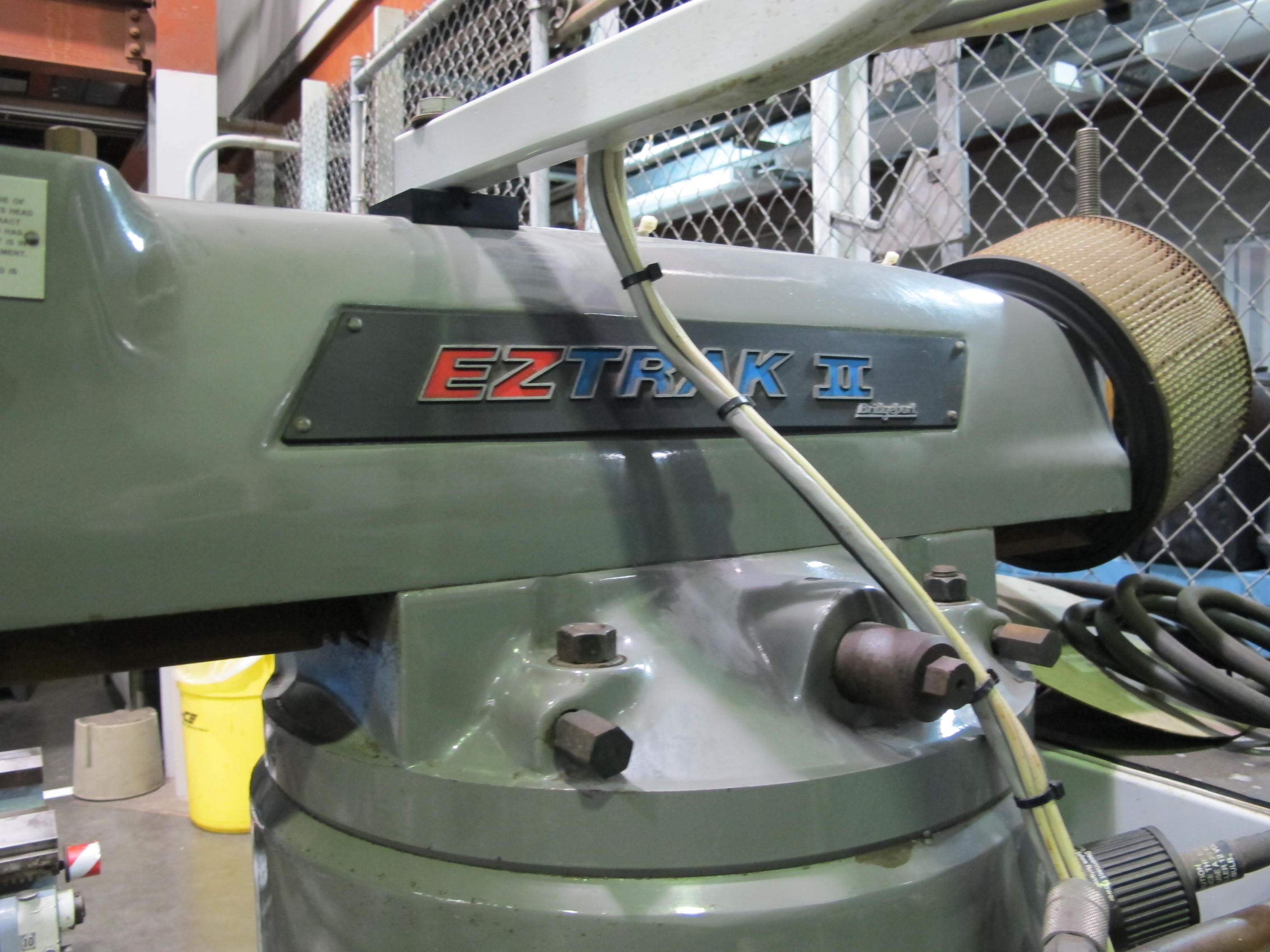 BRIDGEPORT EZ TRAK II VERTICAL MILL, 58" X 11" TABLE, POWER FEED, POWER DRAW BAR, S/N 8596E (T-10) LOADING & HANDLING FEE $300-302