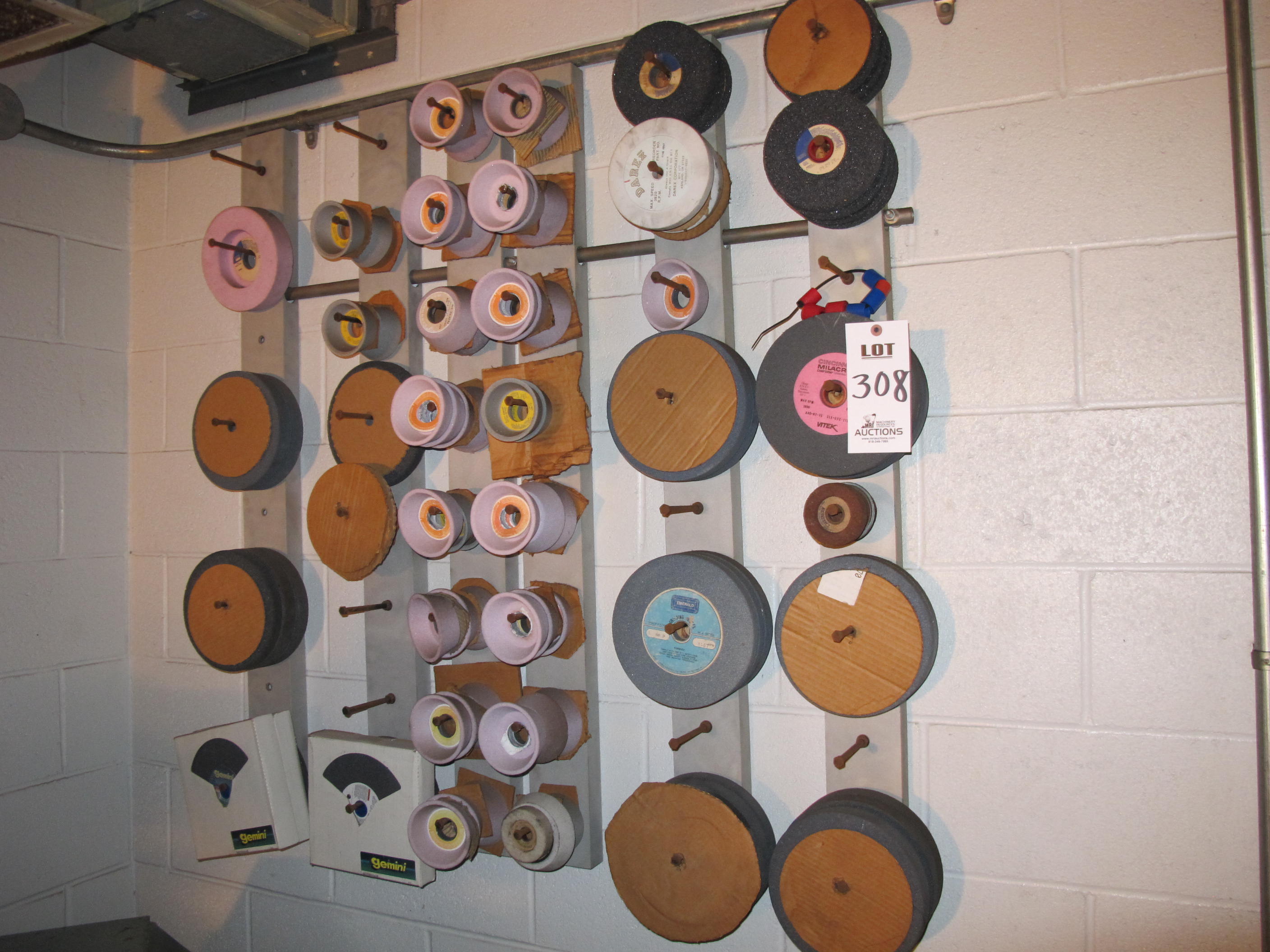 LOT ASST'D GRINDING WHEELS (T-10) LOADING & HANDLING FEE $50-308