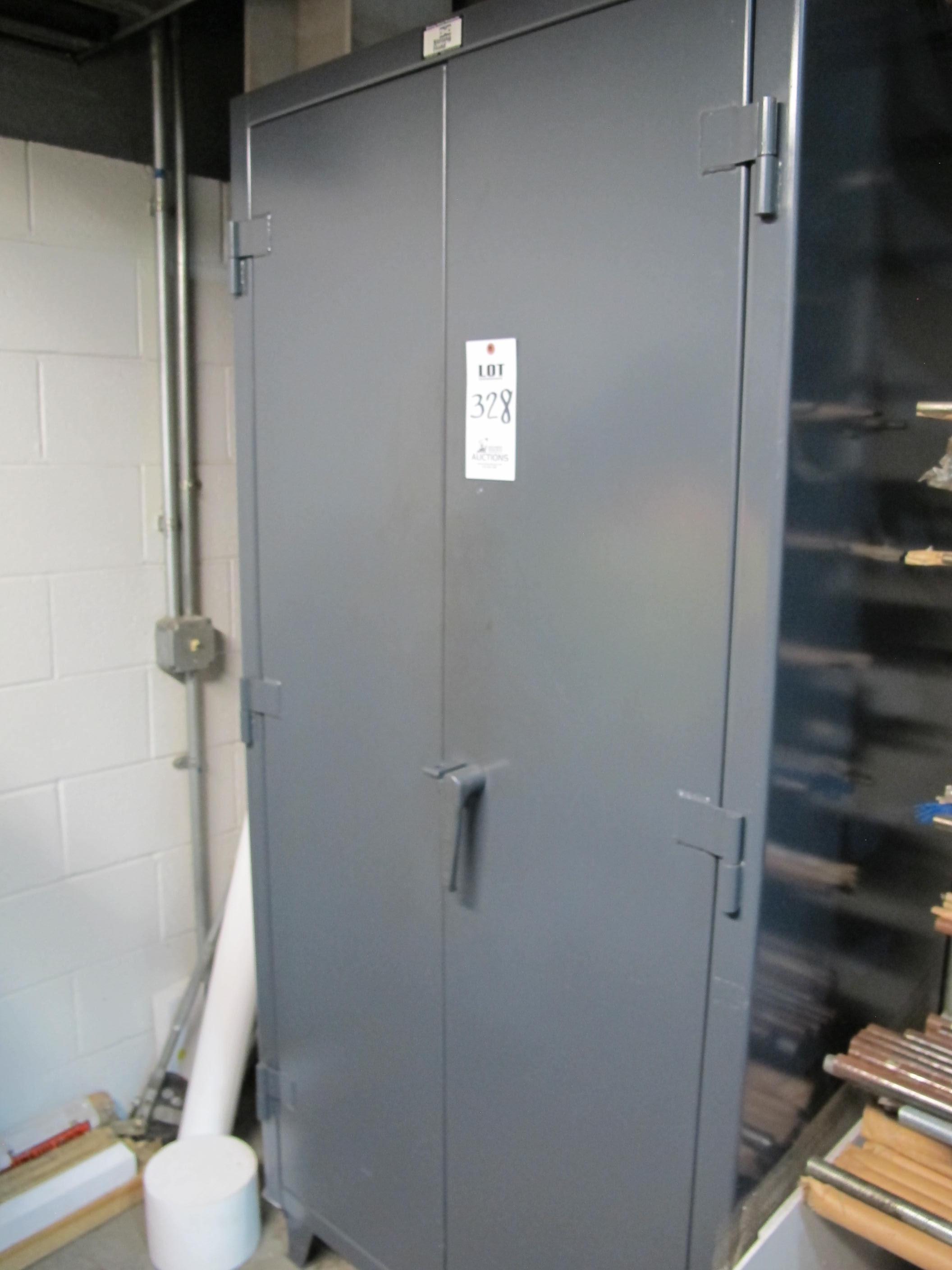 HEAVY DUTY 2-DOOR CABINET W/ CONTENTS (T-10) LOADING & HANDLING FEE $50-328