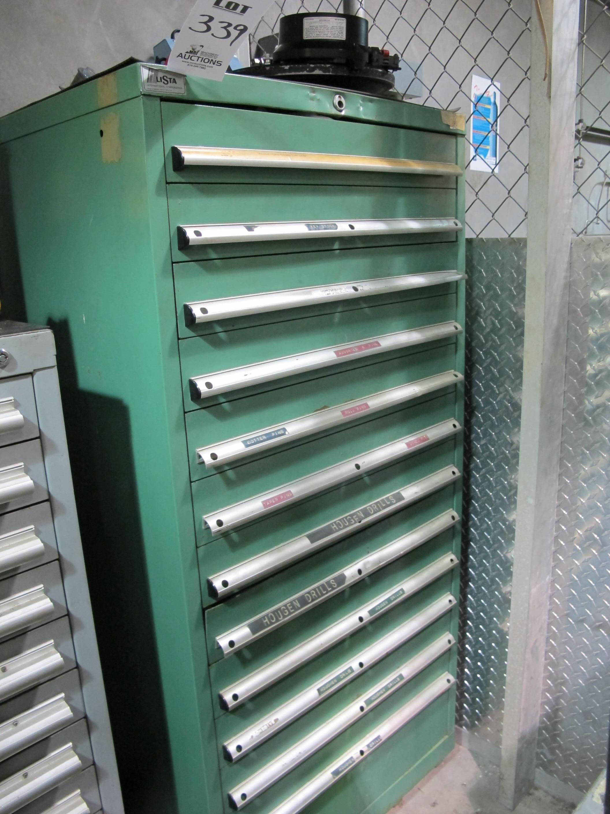 LISTA 12-DRAWER TOOL CABINET W/ CONTENTS (T-10) LOADING & HANDLING FEE $50-339
