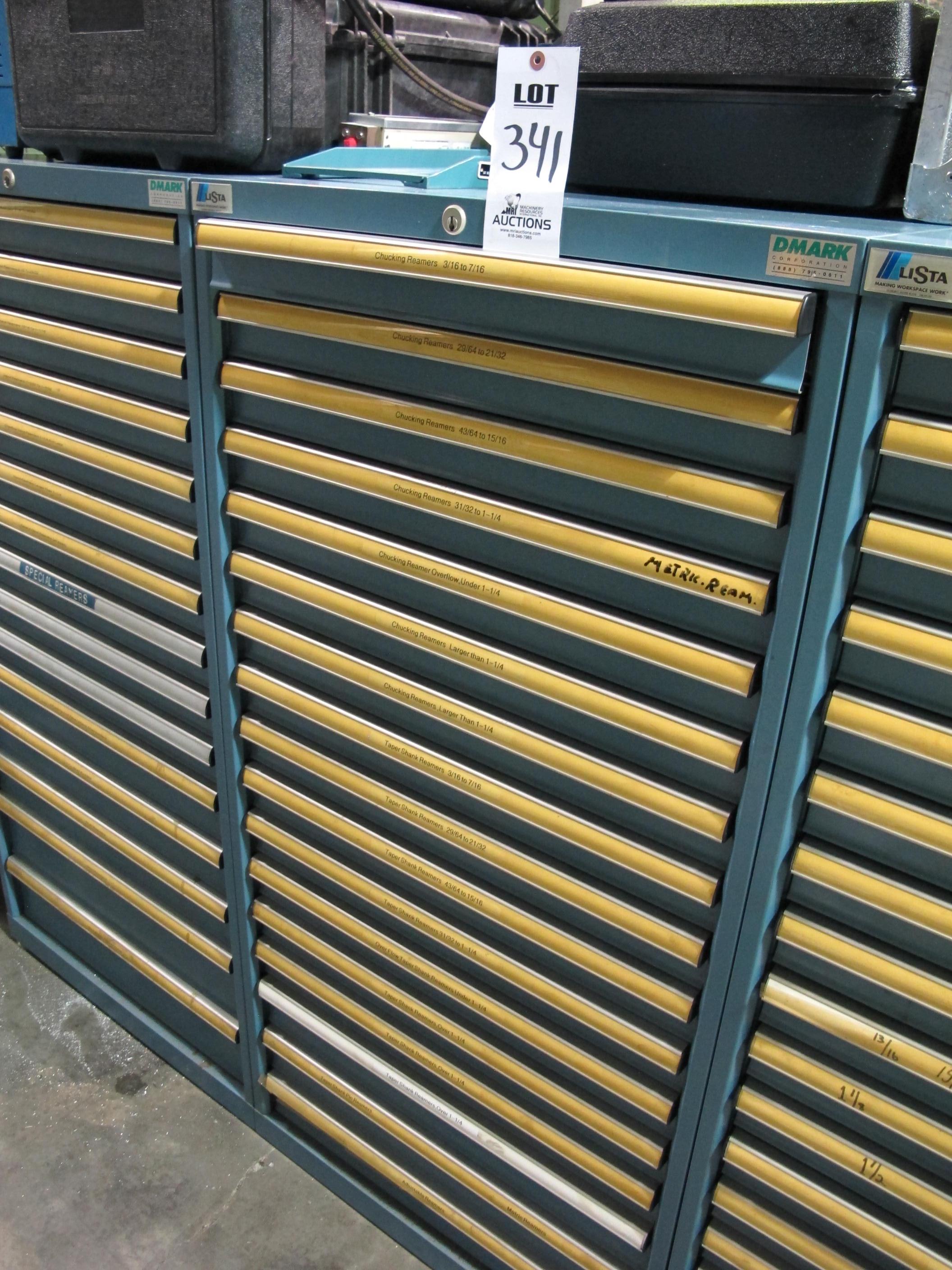 LISTA 18-DRAWER TOOL CABINET W/CONTENTS (T-10) LOADING & HANDLING FEE $50-341