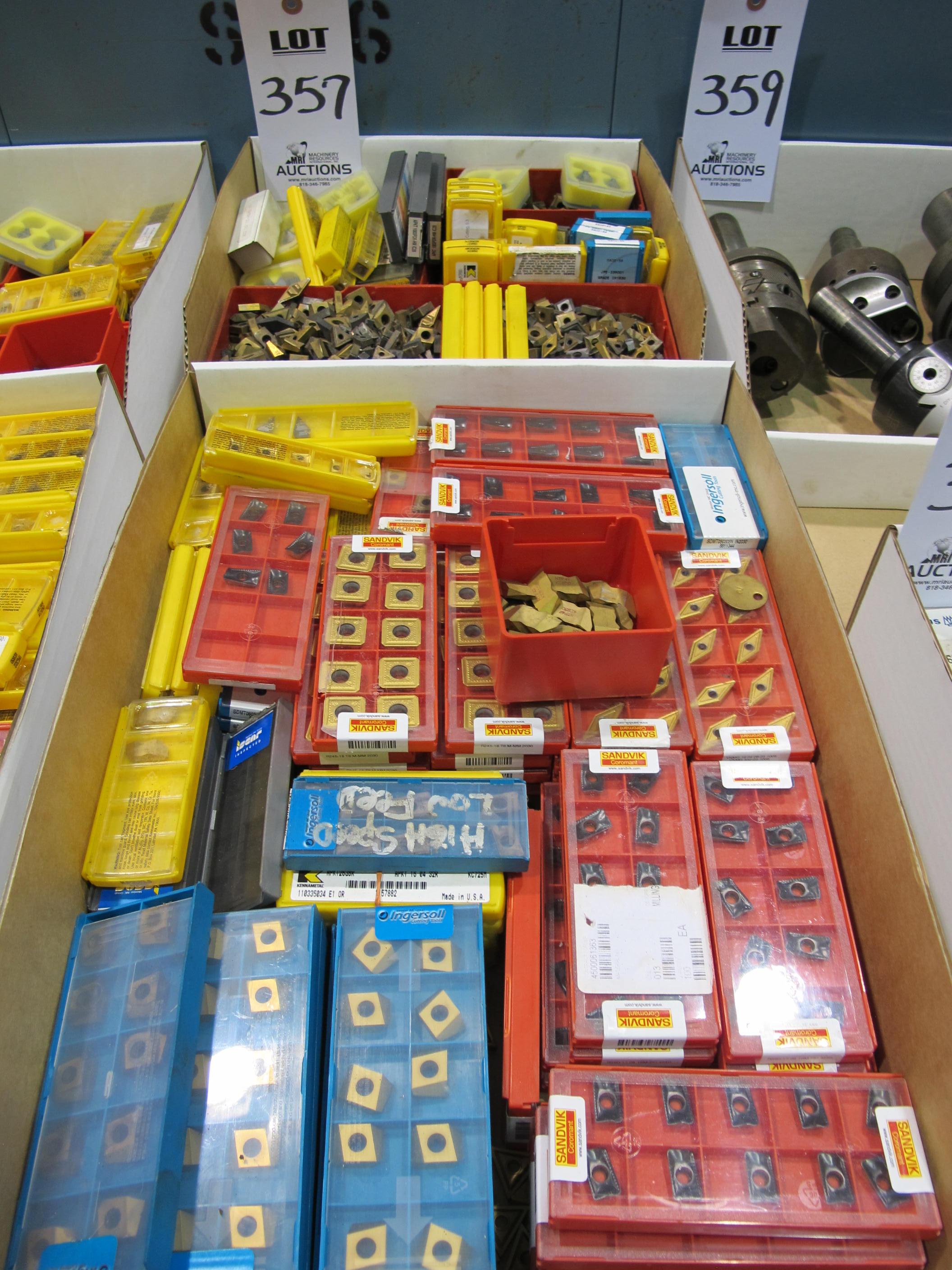 LOT ASST'D CARBIDE INSERTS (T-10) LOADING & HANDLING FEE $25-357