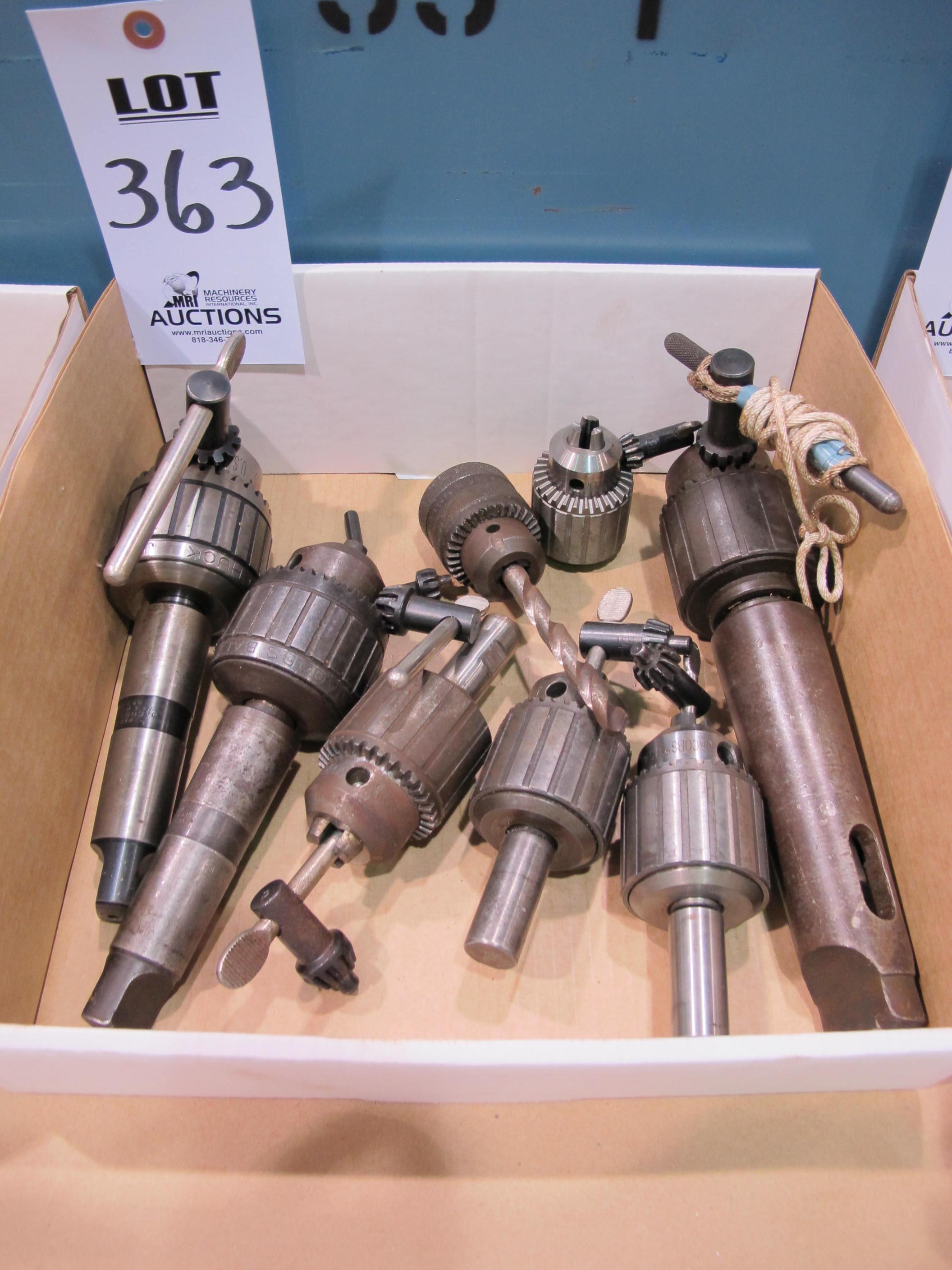 LOT (8) ASST'D DRILL CHUCKS (T-10) LOADING & HANDLING FEE $10-363