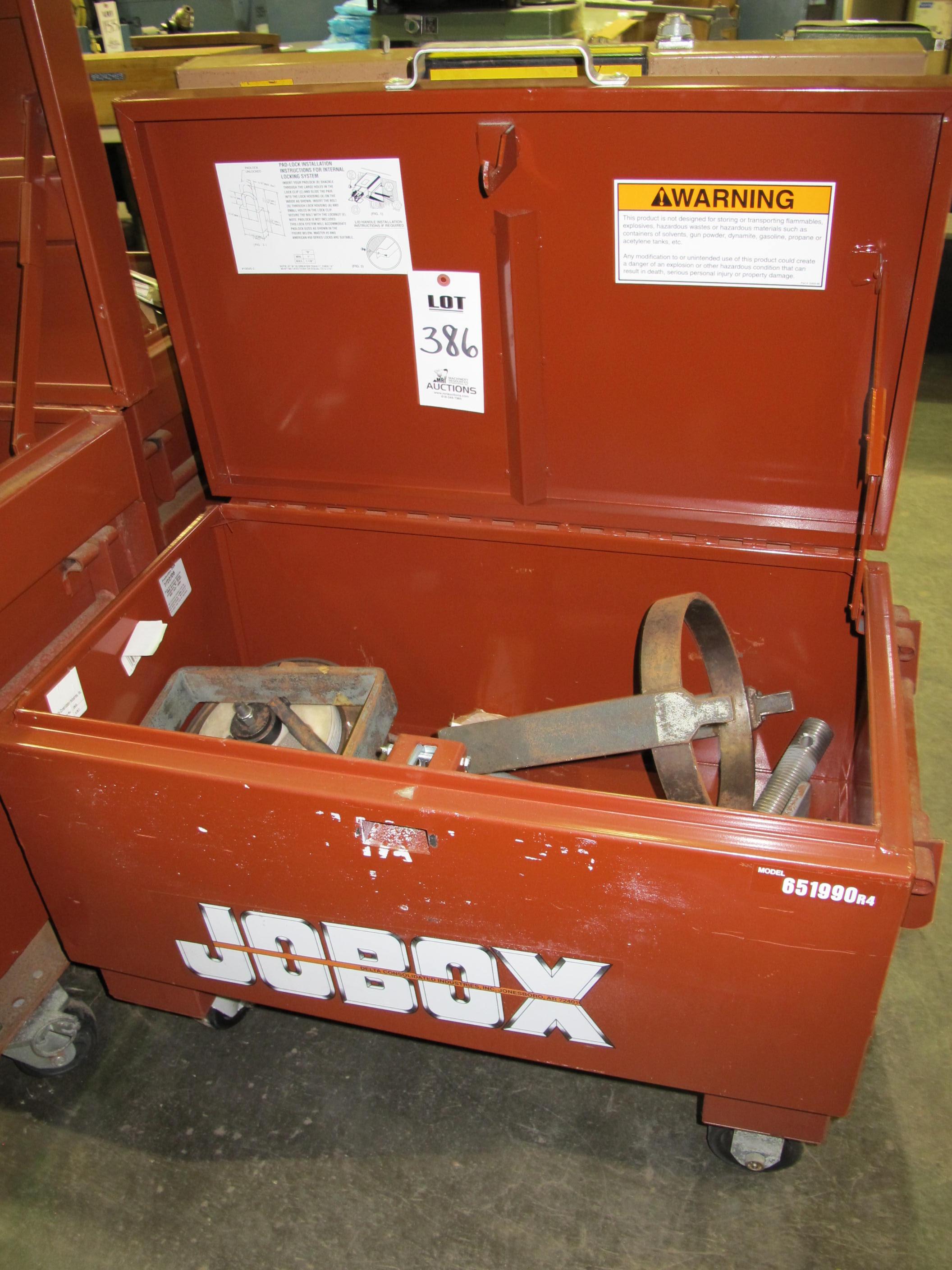JOB BOX W/ CONTENTS (T-10) LOADING & HANDLING FEE $50-386
