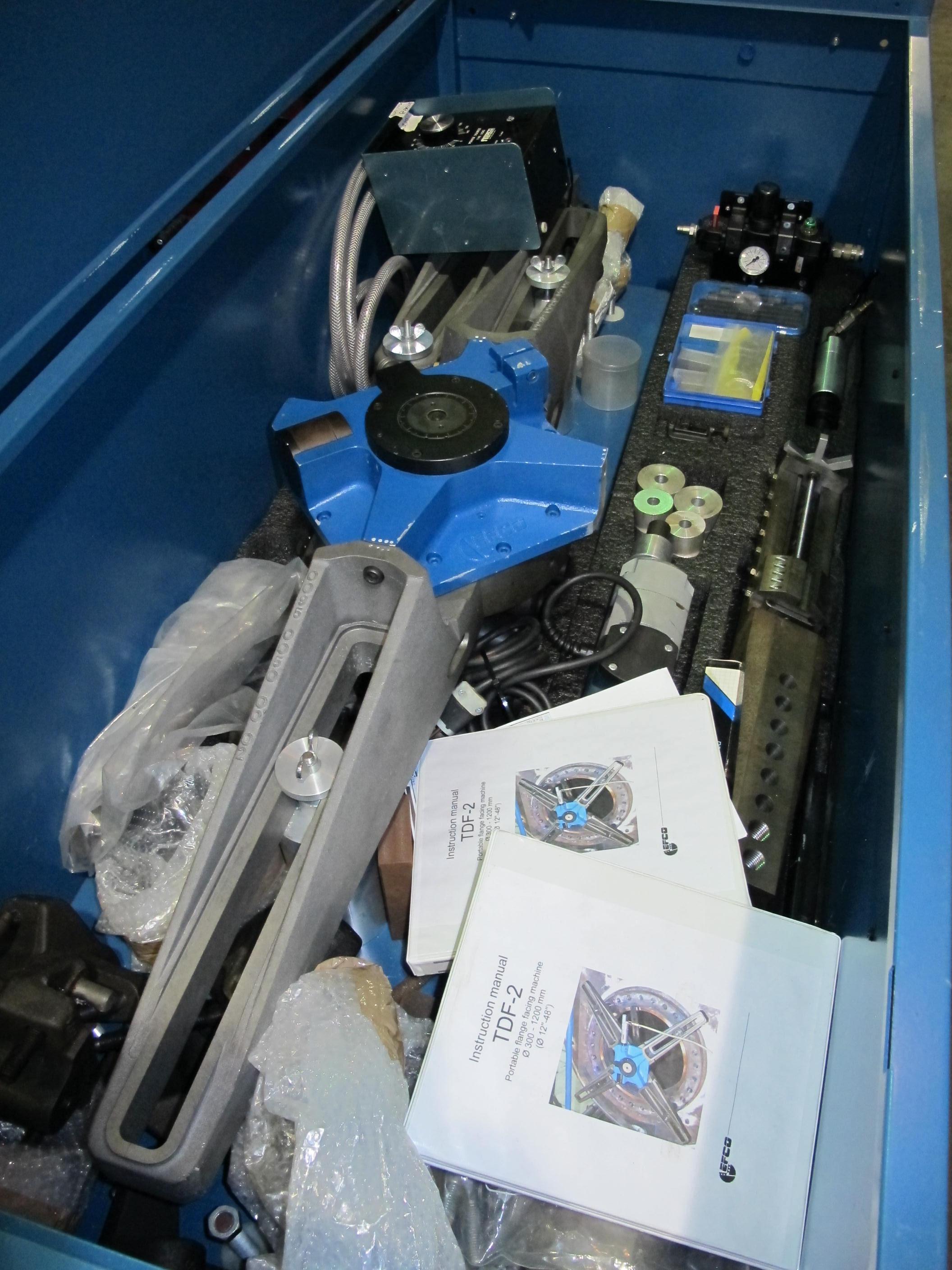 EFCO MODEL TDF-2 PORTABLE FLANGE FACING MACHINE S/N 08.520.0044 (T-10) LOADING & HANDLING FEE $50-388