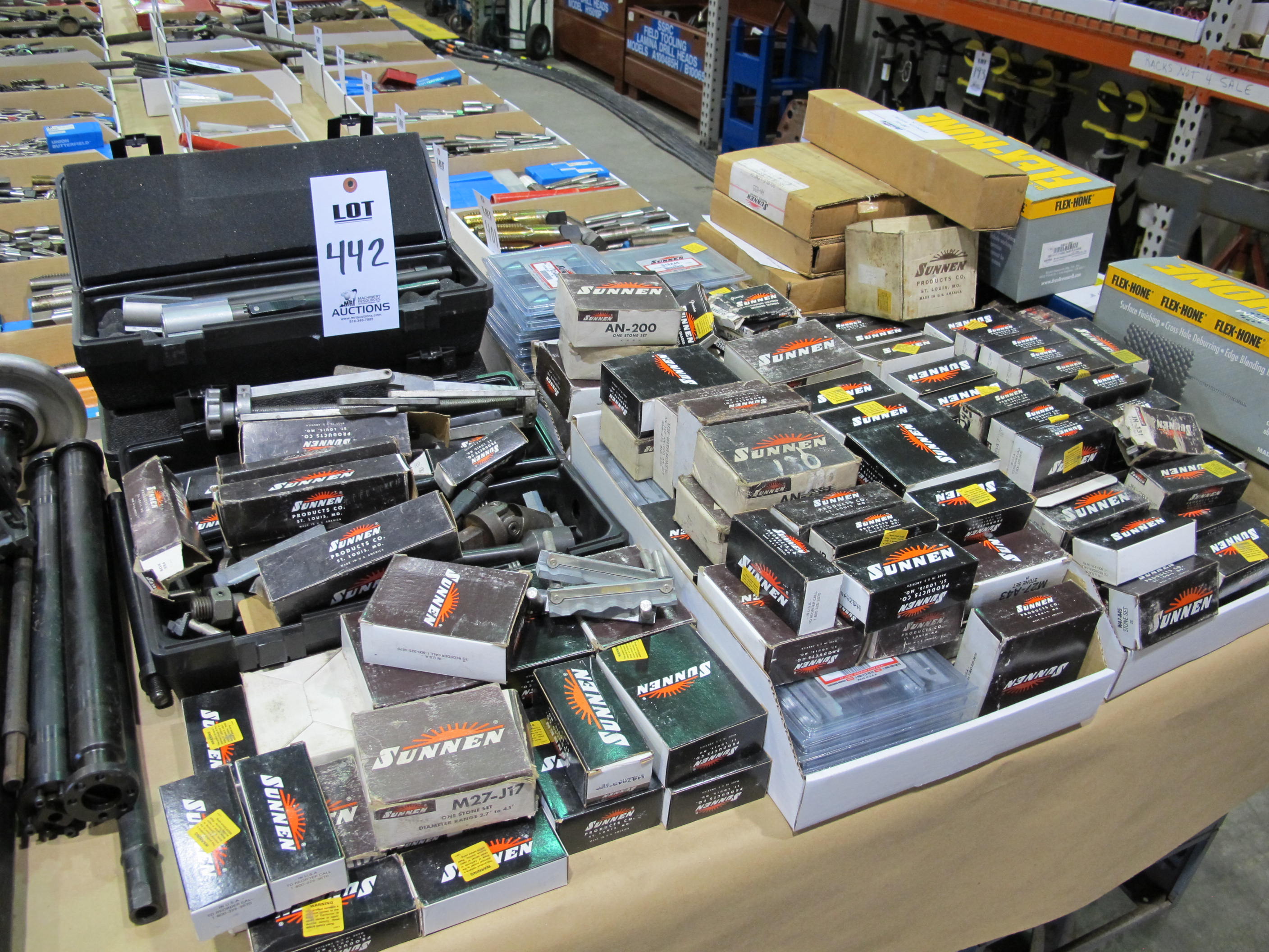 LOT SUNNEN CYLINDERS & STONES FOR HONING MACHINE (T-10) LOADING & HANDLING FEE $10-442