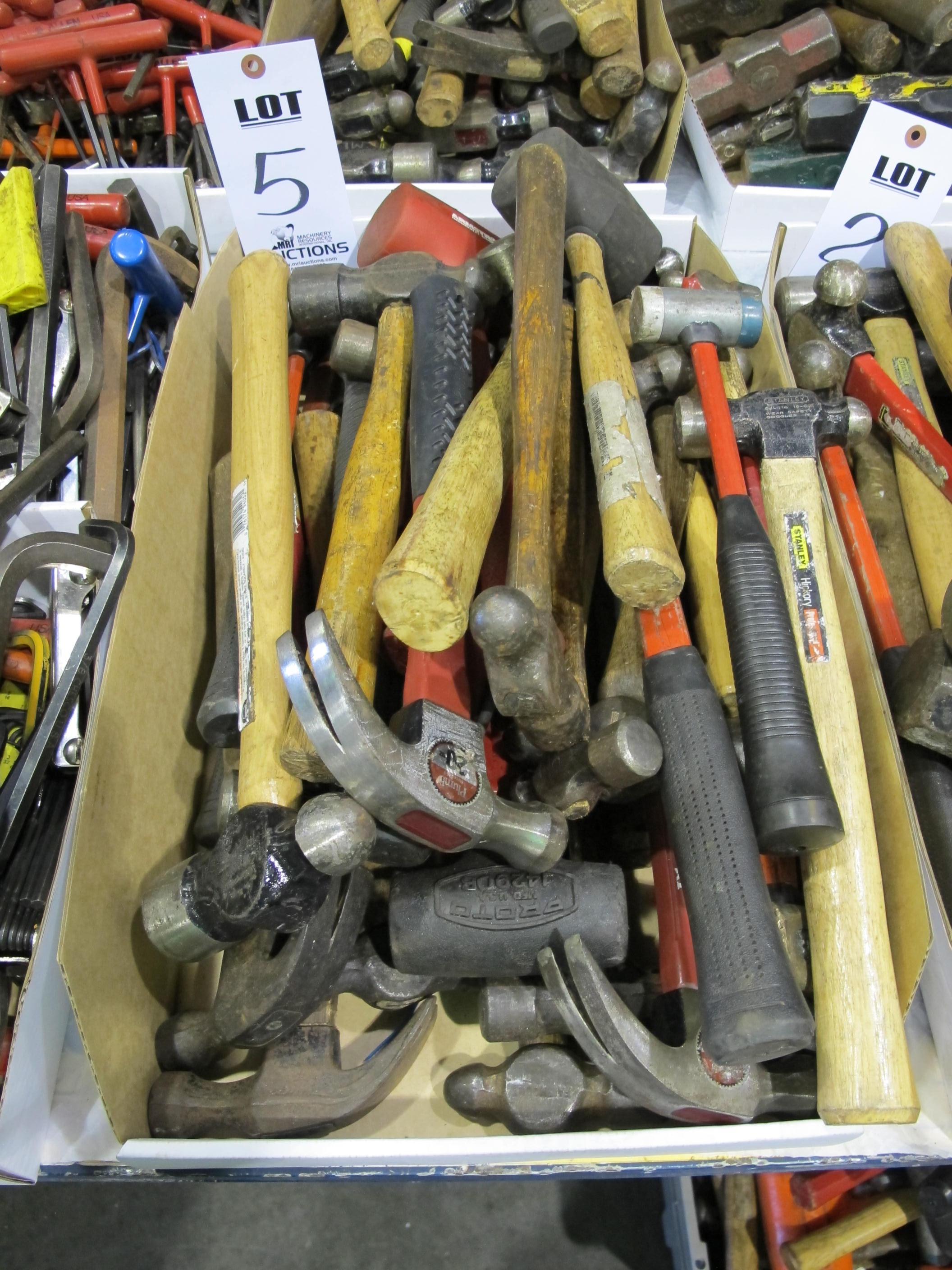LOT ASST'D HAMMERS (T-10) LOADING & HANDLING FEE $10-5