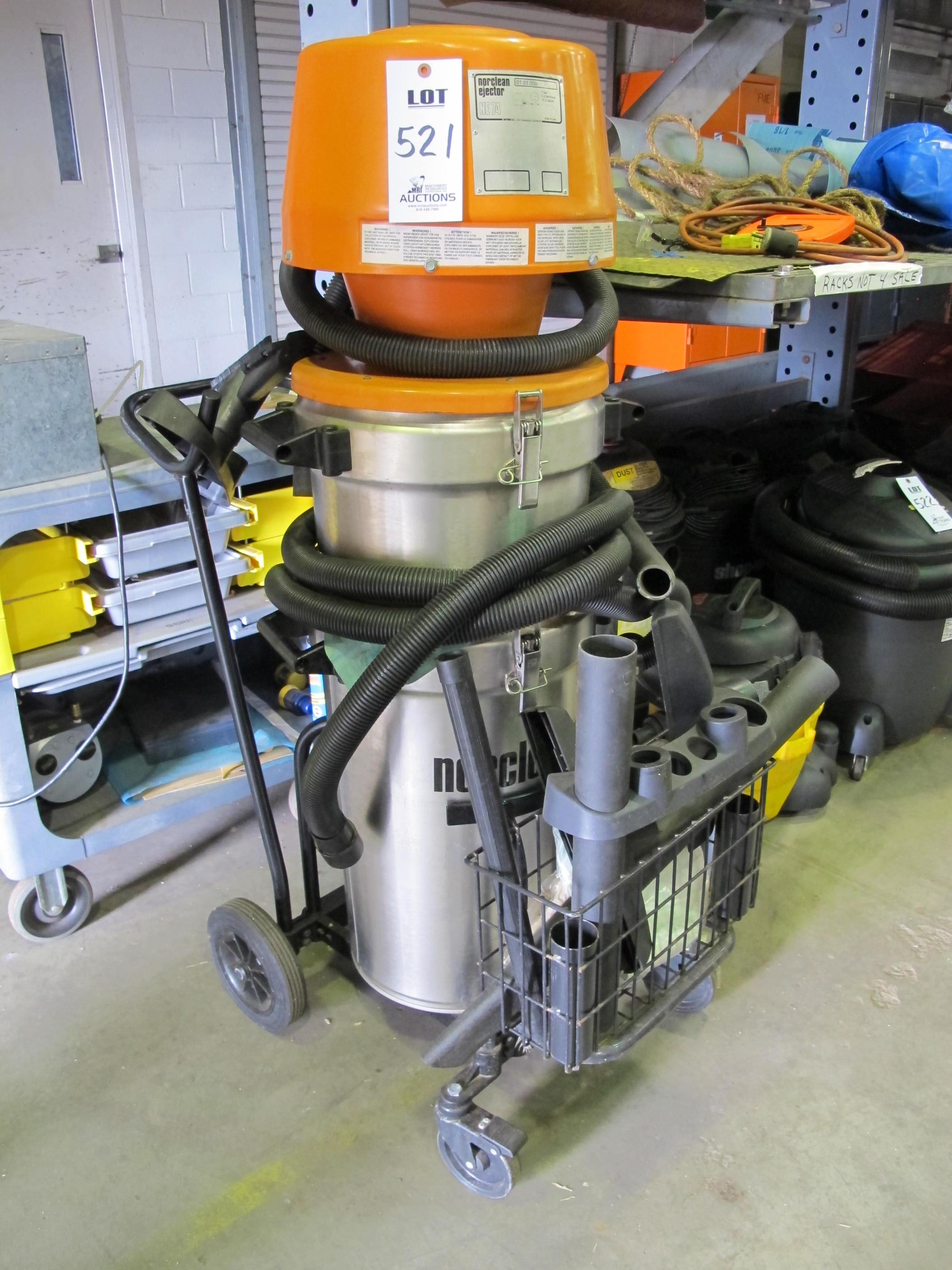 NORCLEAN EJECTOR MODEL NE74 WET/DRY VACUUM (T-10) LOADING & HANDLING FEE $50-521