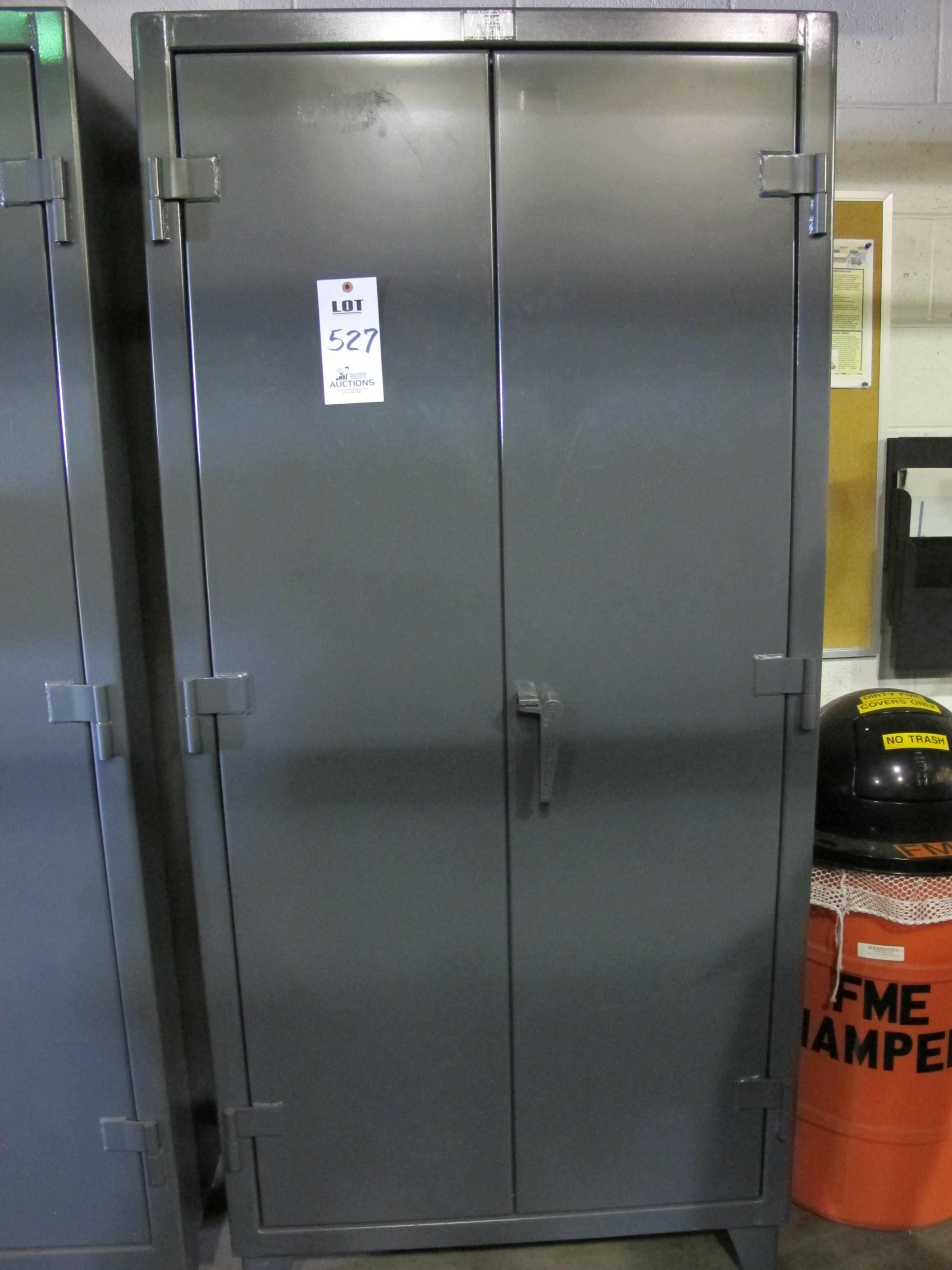 STRONG HOLD 2-DOOR STORAGE CABINET W/ CONTENTS (T-10) LOADING & HANDLING FEE $50-527