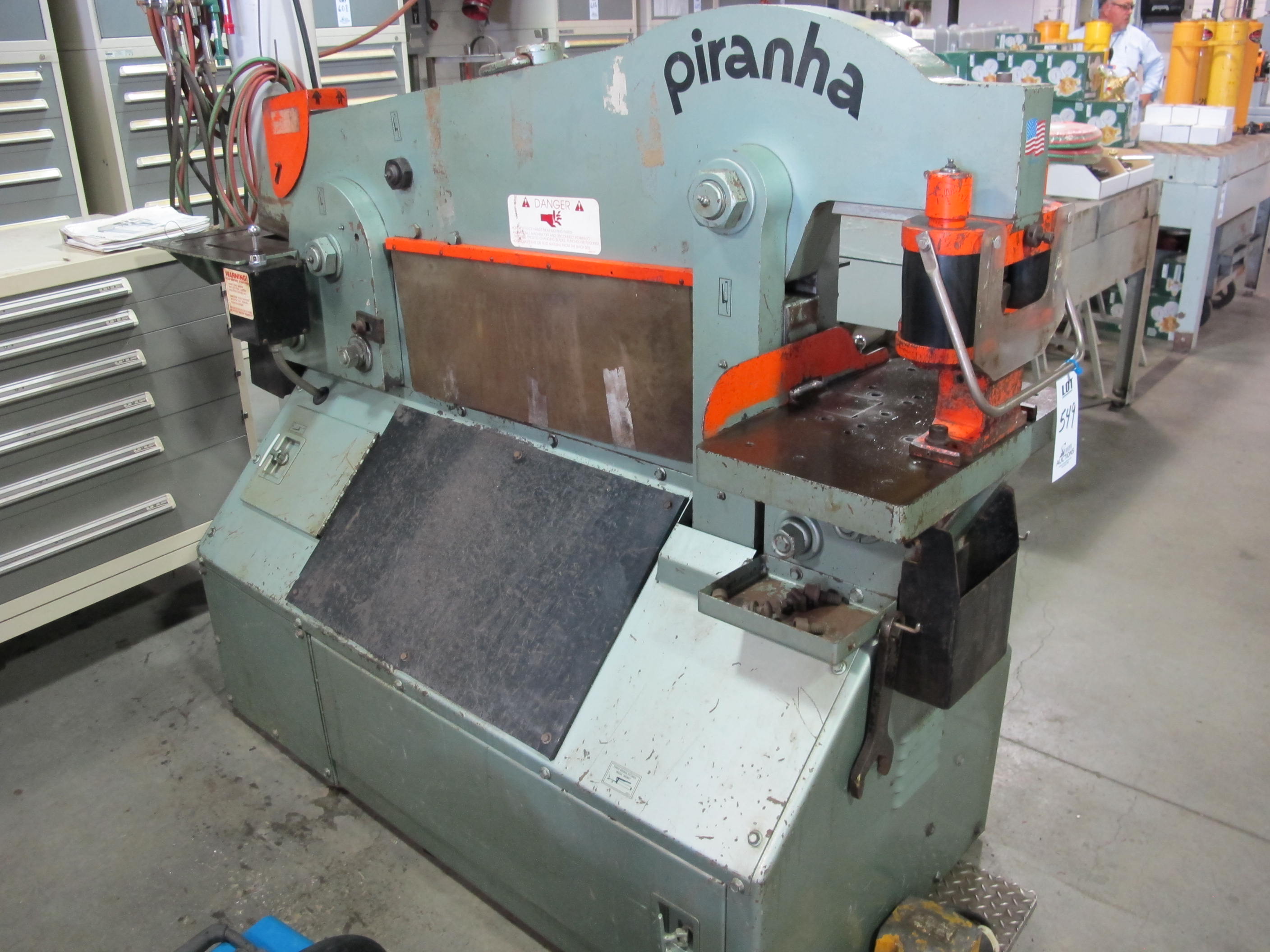 PIRANHA MODEL P-70 IRON WORKER, S/N 064 (T-10) LOADING & HANDLING FEE $300-549
