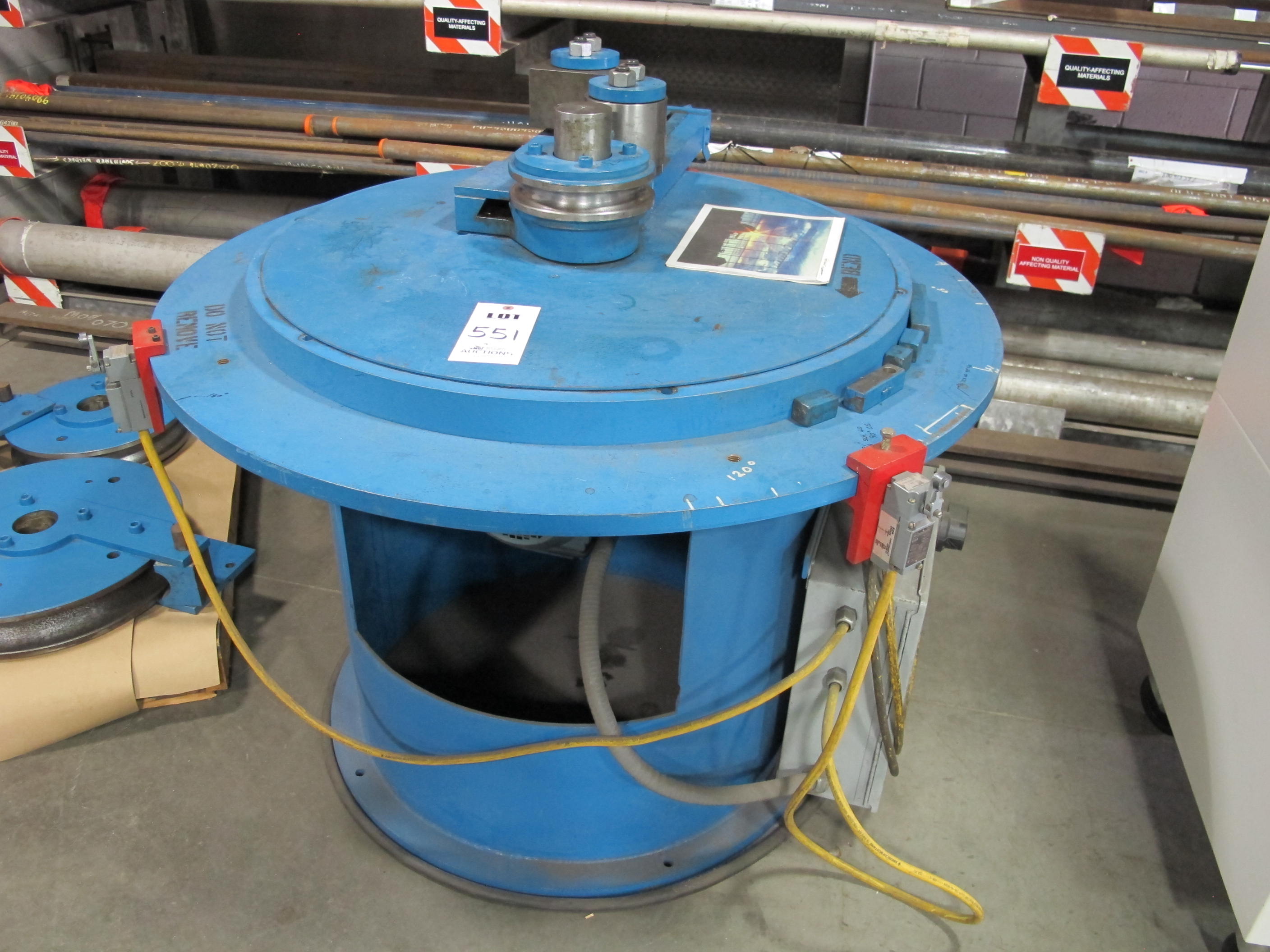 PEDRICK MODEL A-7 HYDRAULIC PIPE BENDING MACHINE S/N 3187 (T-10) LOADING & HANDLING FEE $300-551