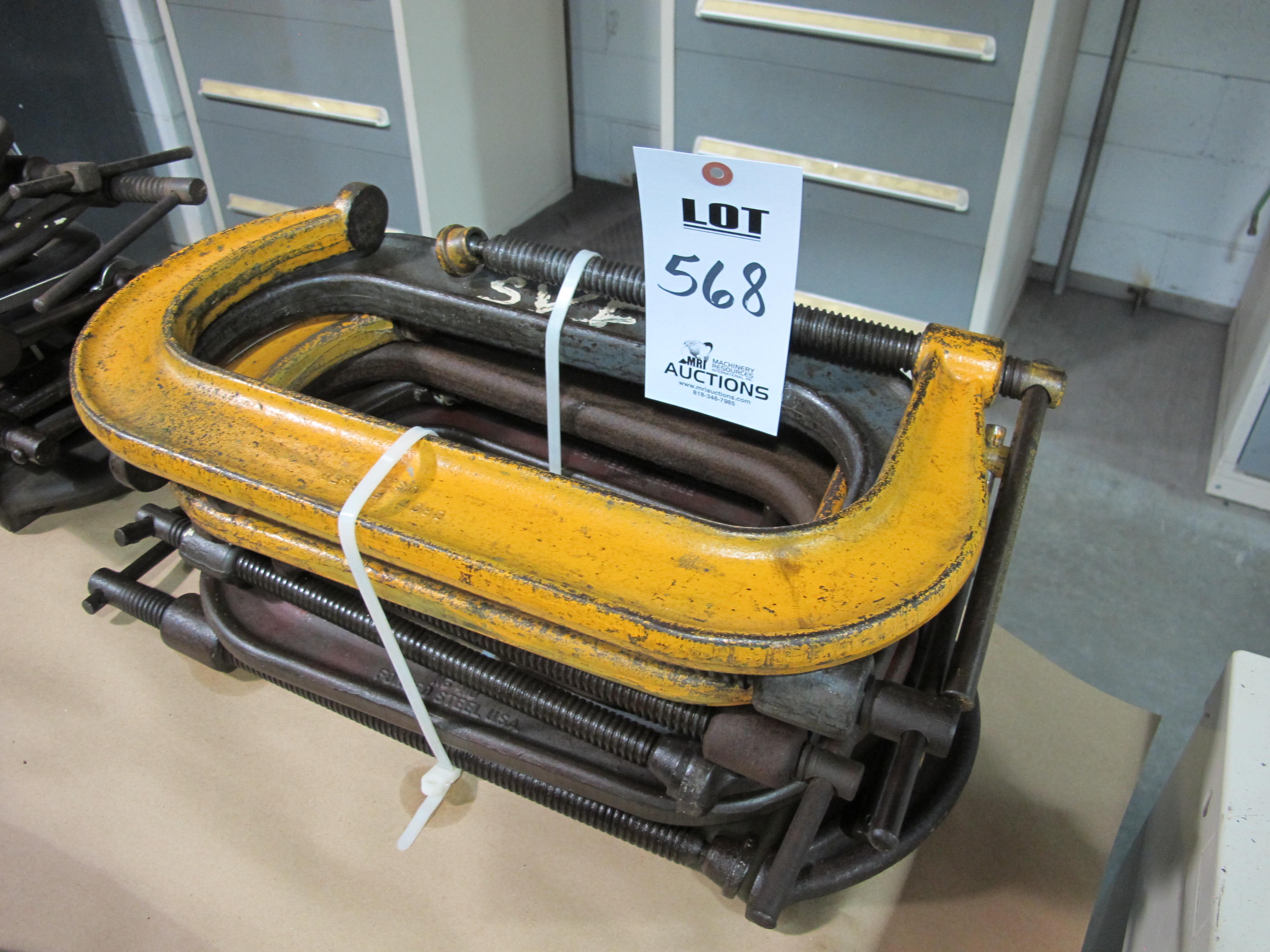 LOT (8) C CLAMPS (T-10) LOADING & HANDLING FEE $10-568