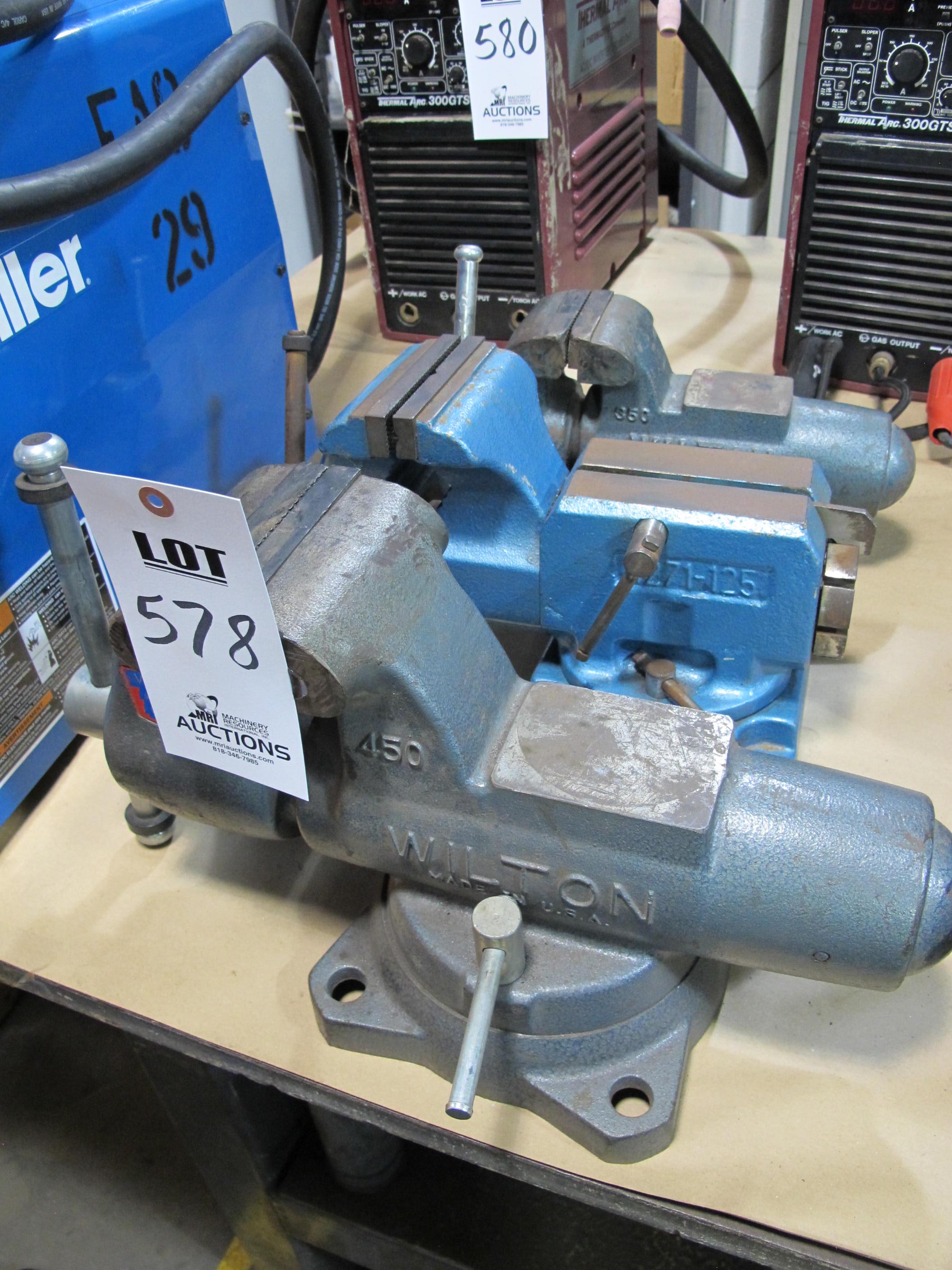 LOT (3) ASST'D BENCH VISES (T-10) LOADING & HANDLING FEE $10-578