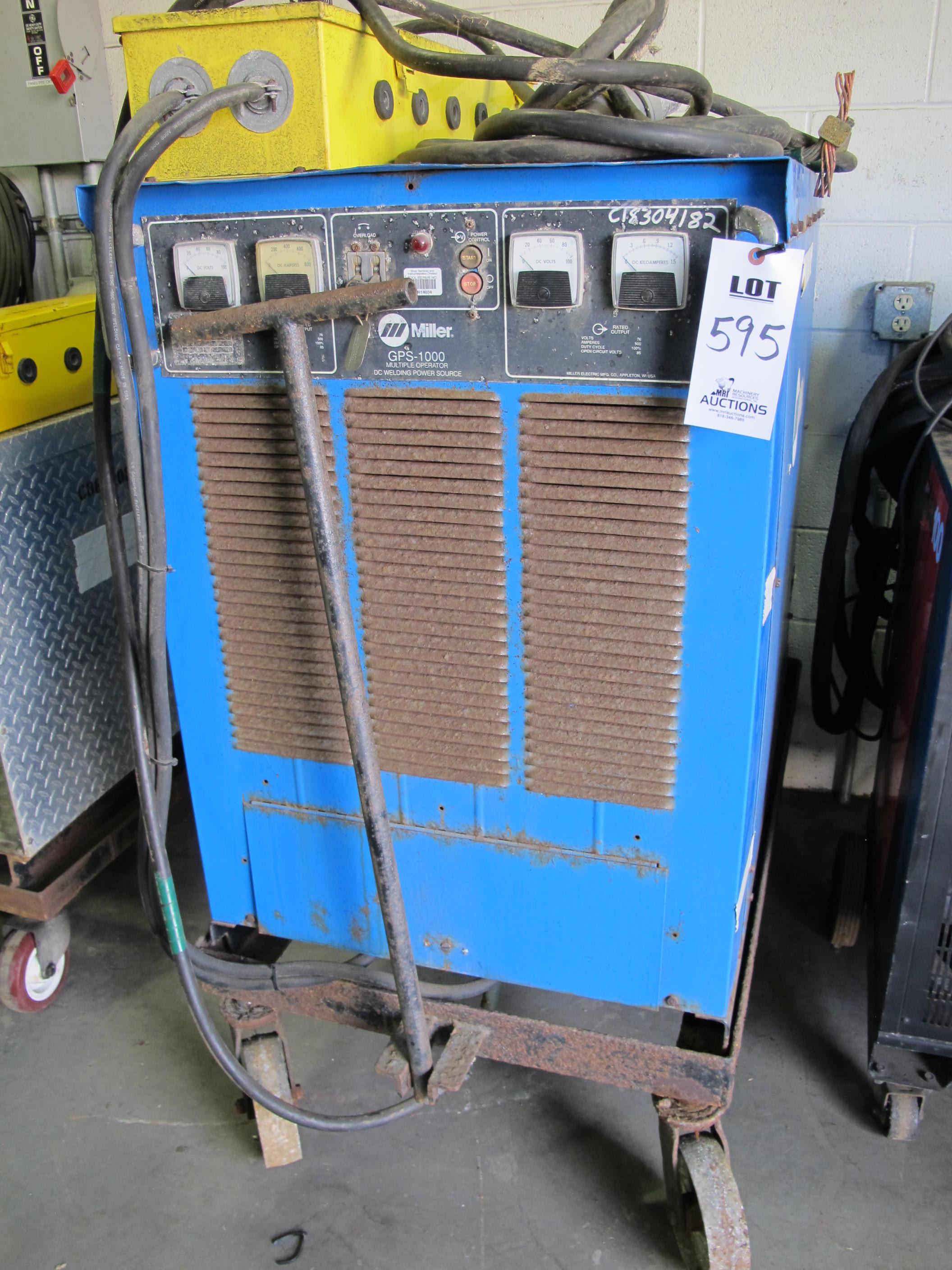 MILLER MODEL GPS-1000 DC WELDING POWER SOURCE (T-10) LOADING & HANDLING FEE $25-595