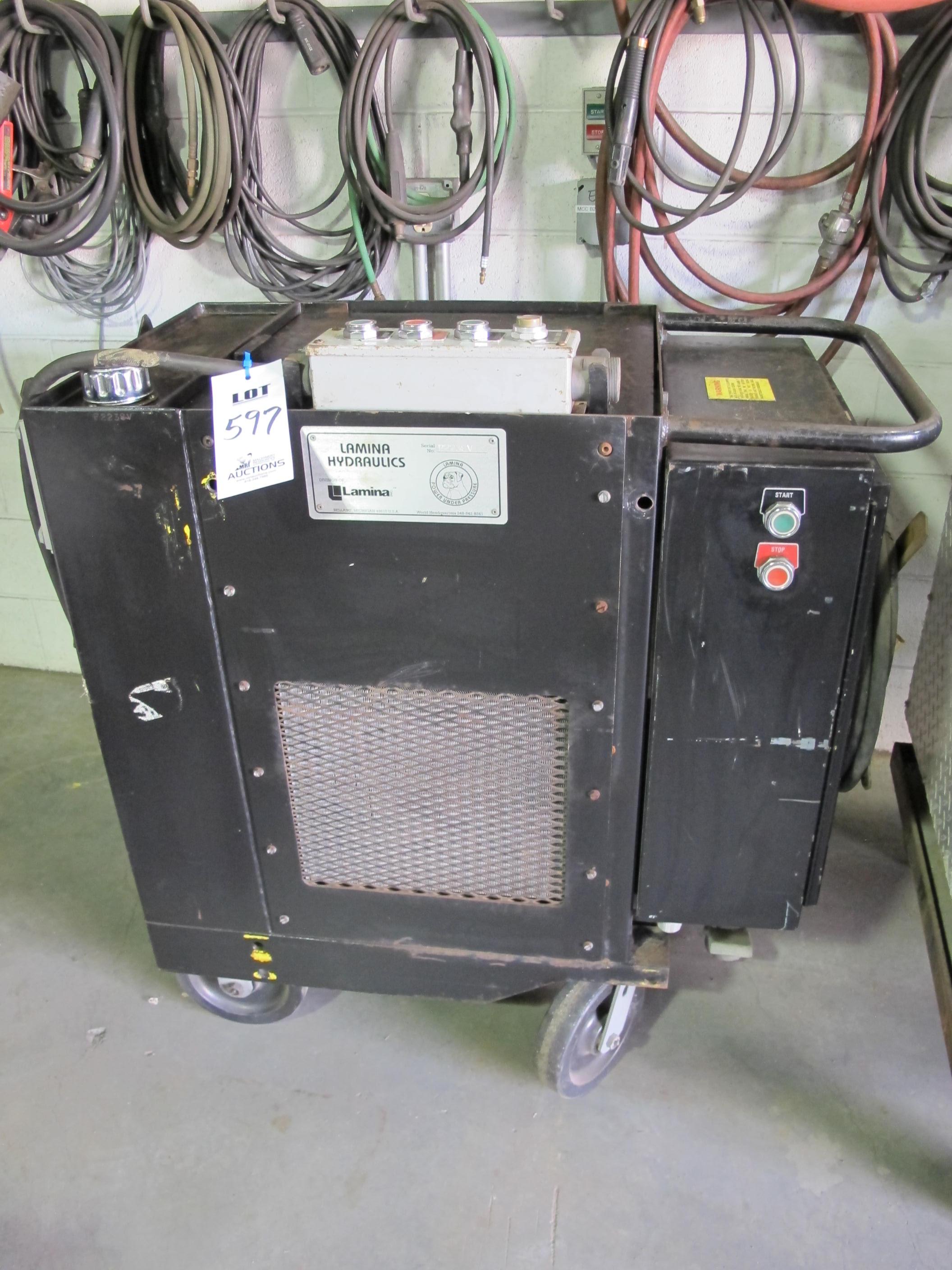 LAMINA HYDRAULIC UNIT S/N P2238V (T-10) LOADING & HANDLING FEE $25-597