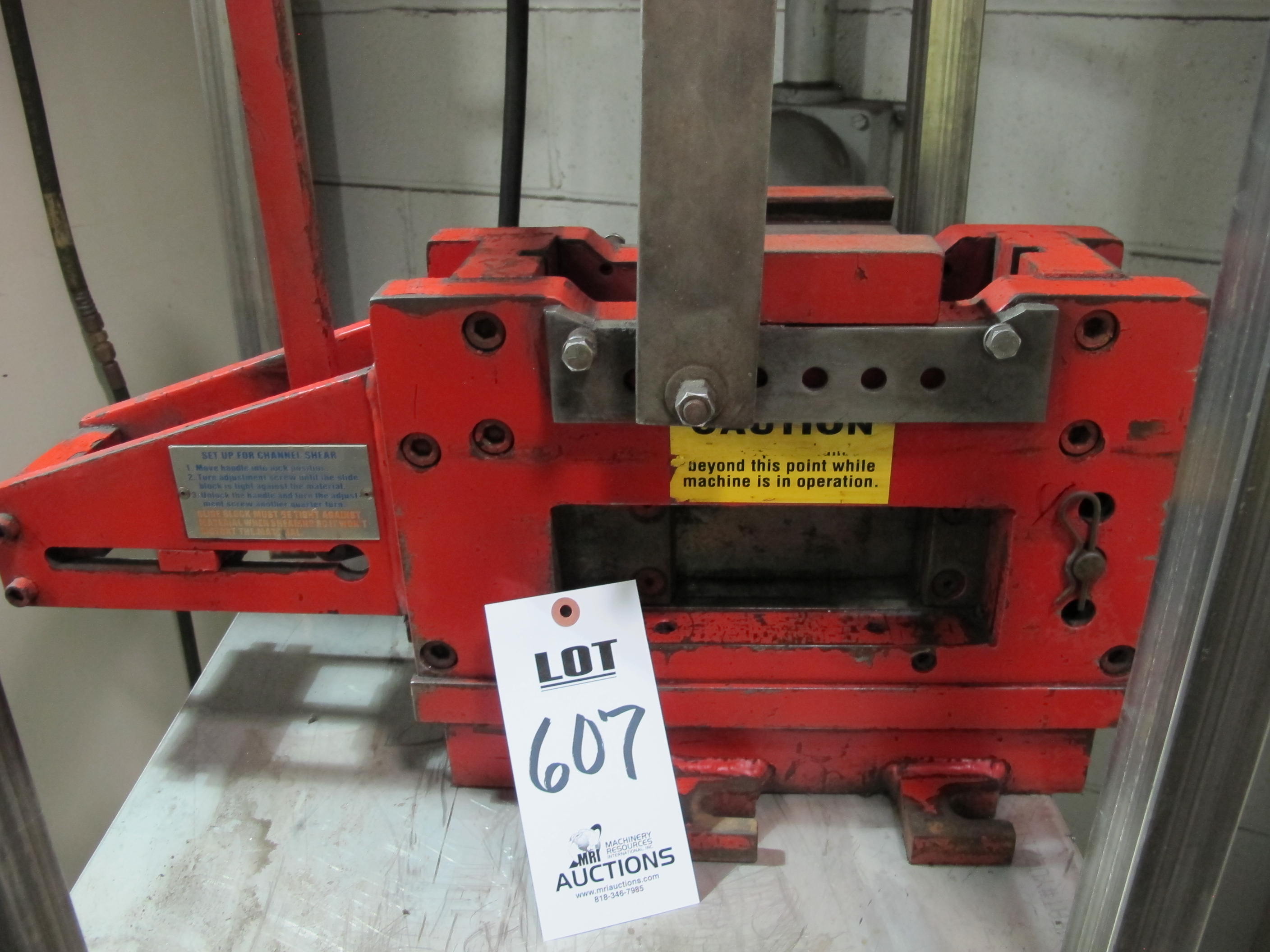 CHANNEL SHEAR S/N 3011 (T-10) LOADING & HANDLING FEE $50-607