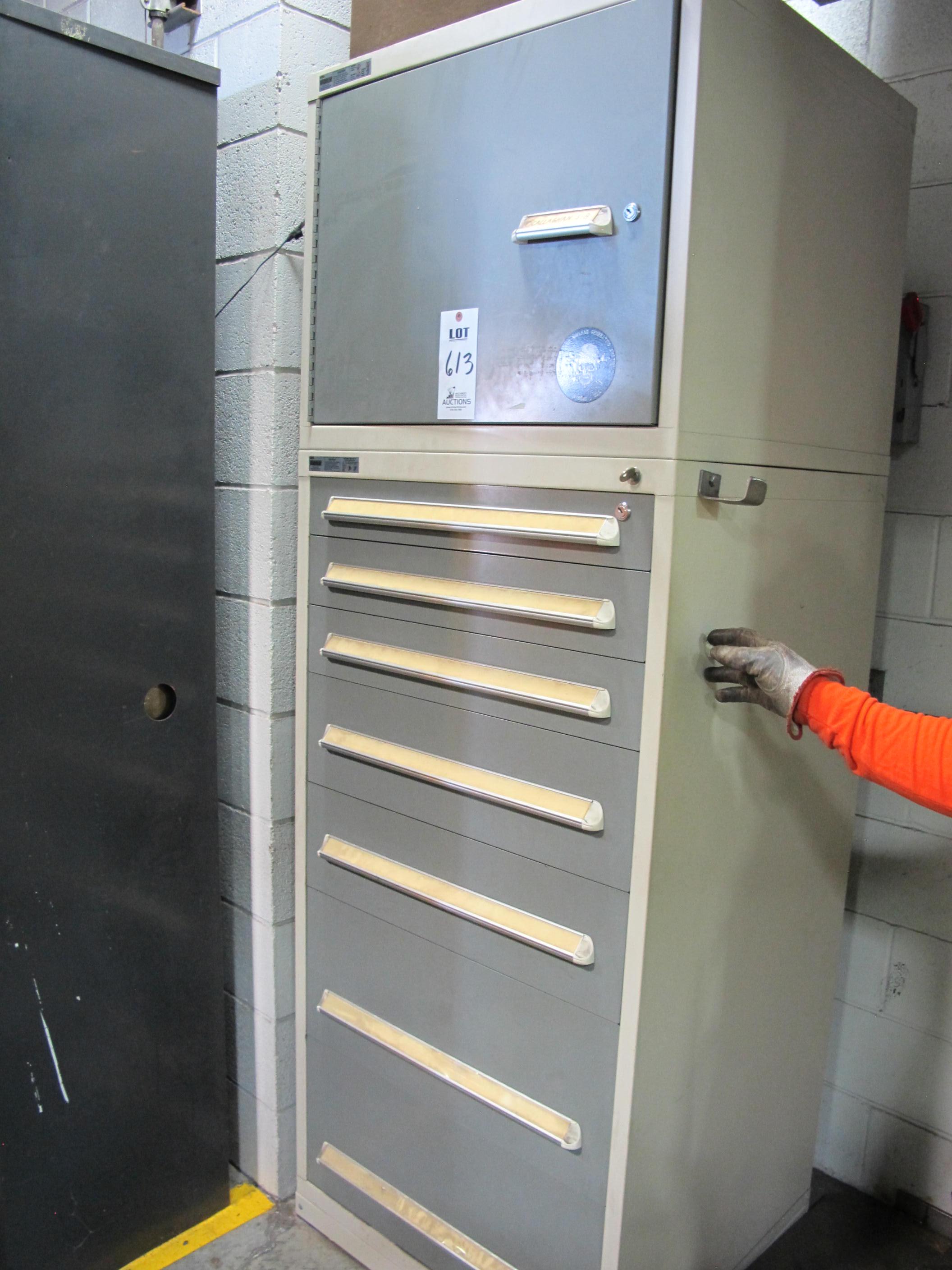 STANLEY VIDMAR 8-DRAWER TOOL CABINET W/ CONTENTS (T-10) LOADING & HANDLING FEE $50-613