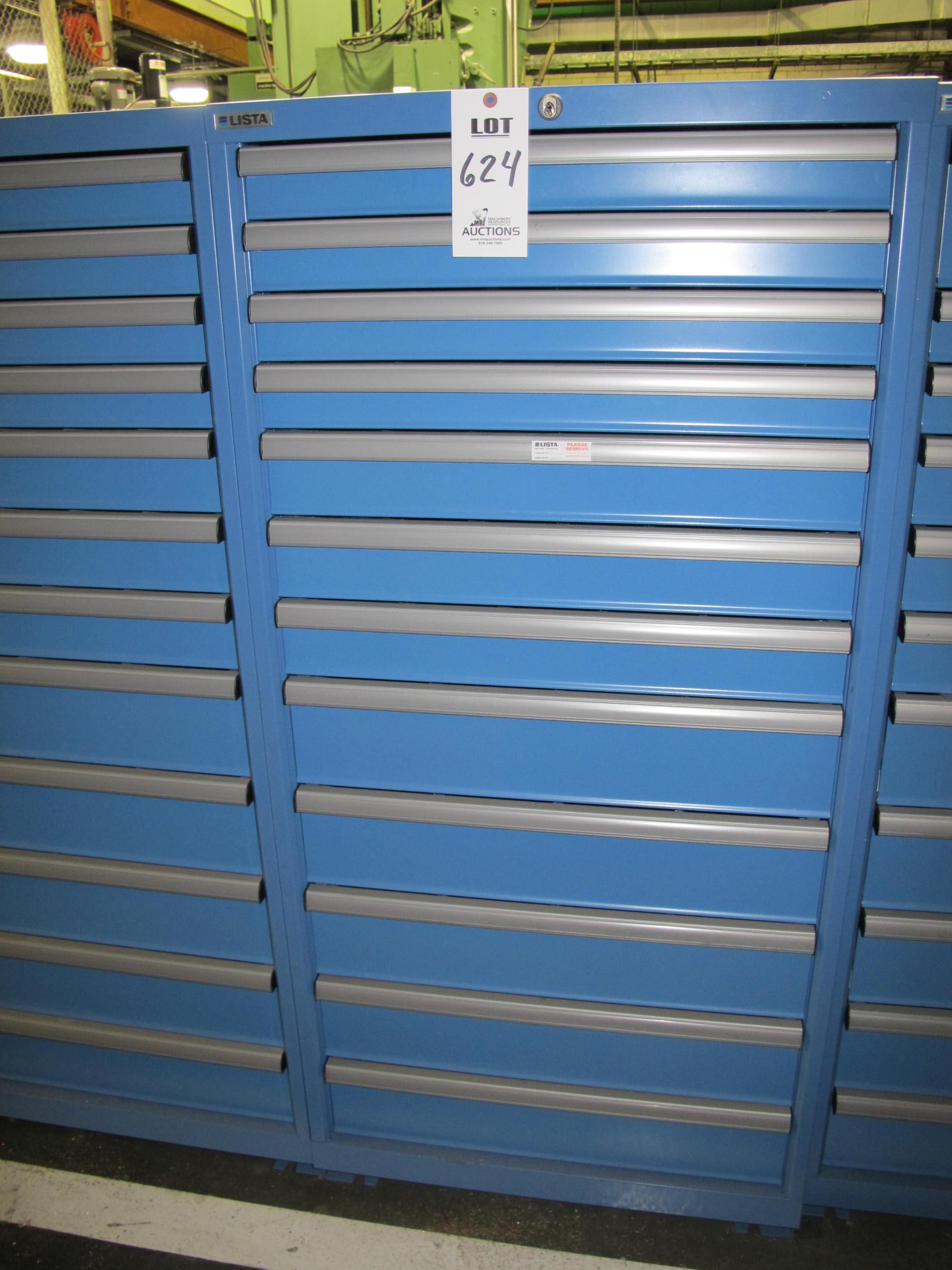 LISTA 12-DRAWER TOOL CABINET W/ CONTENTS (T-10) LOADING & HANDLING FEE $50-624