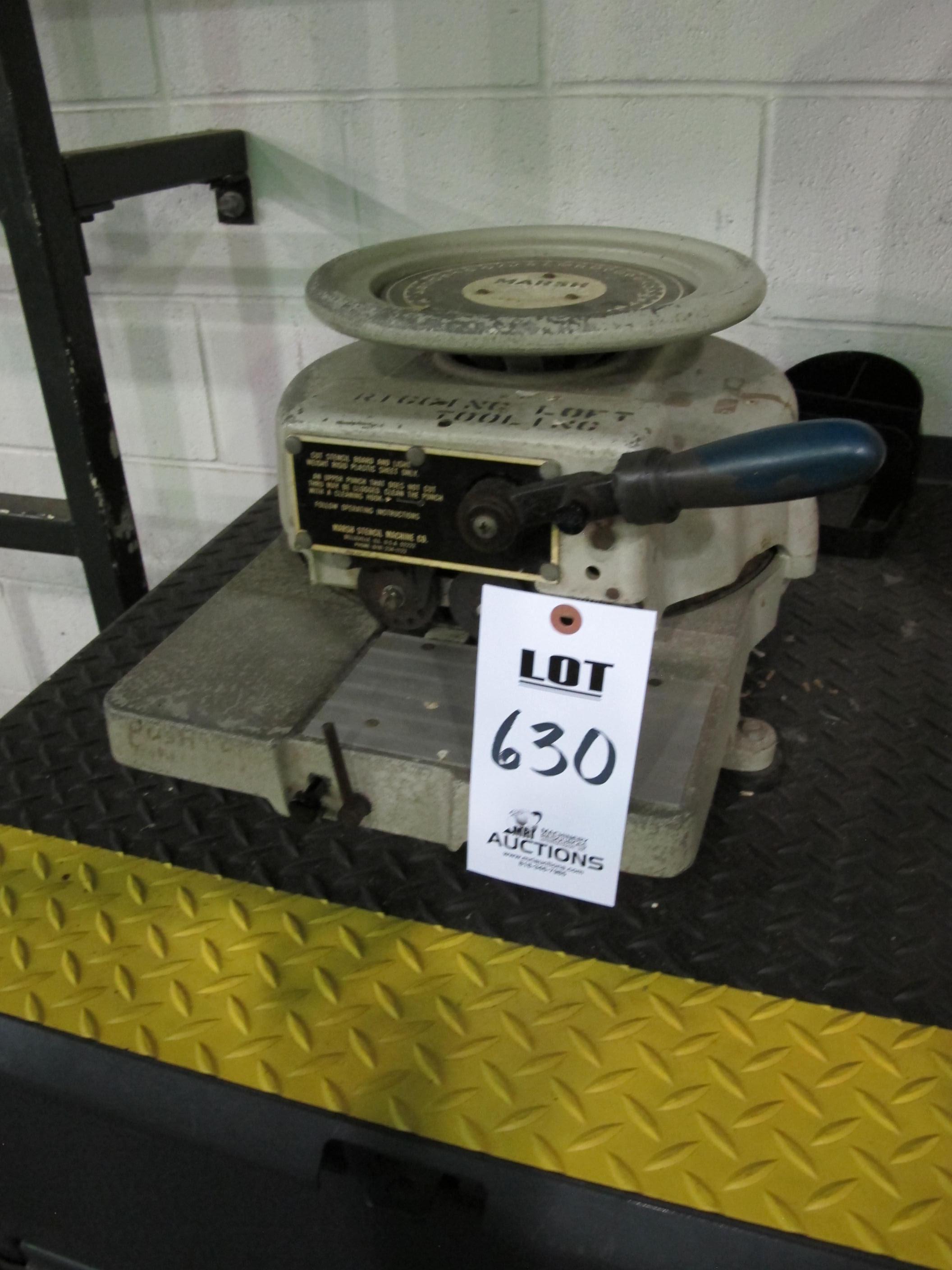 MARSH MODEL H 1/2" STENCIL MACHINE (T-10) LOADING & HANDLING FEE $25-630