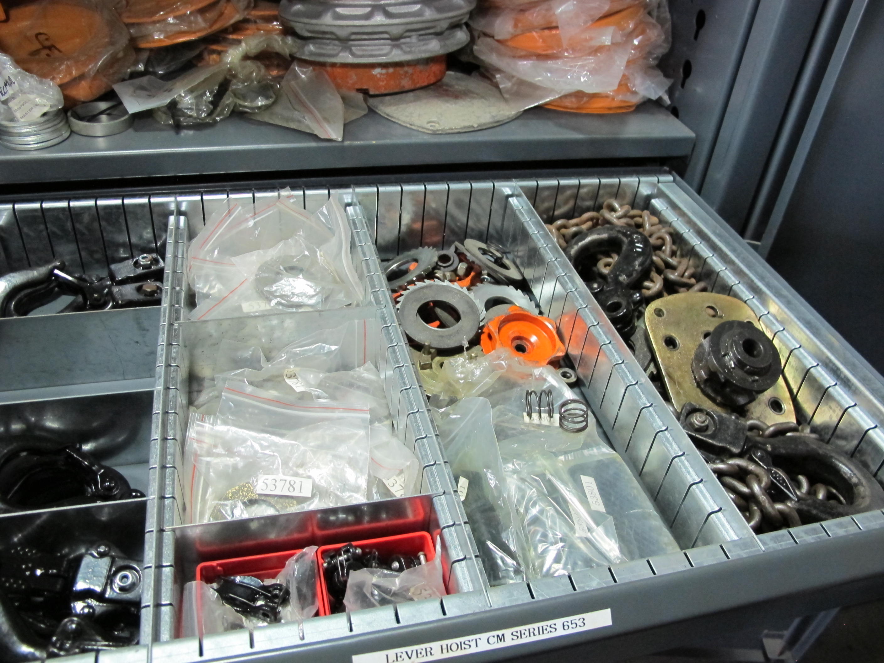 STRONG HOLD 2-DOOR STORAGE CABINET W/ CONTENTS (T-10) LOADING & HANDLING FEE $50-658