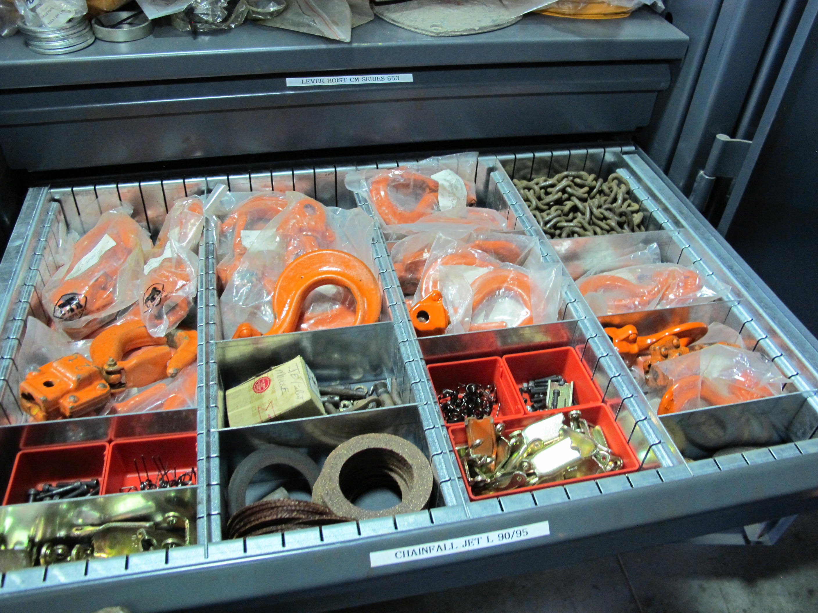 STRONG HOLD 2-DOOR STORAGE CABINET W/ CONTENTS (T-10) LOADING & HANDLING FEE $50-658