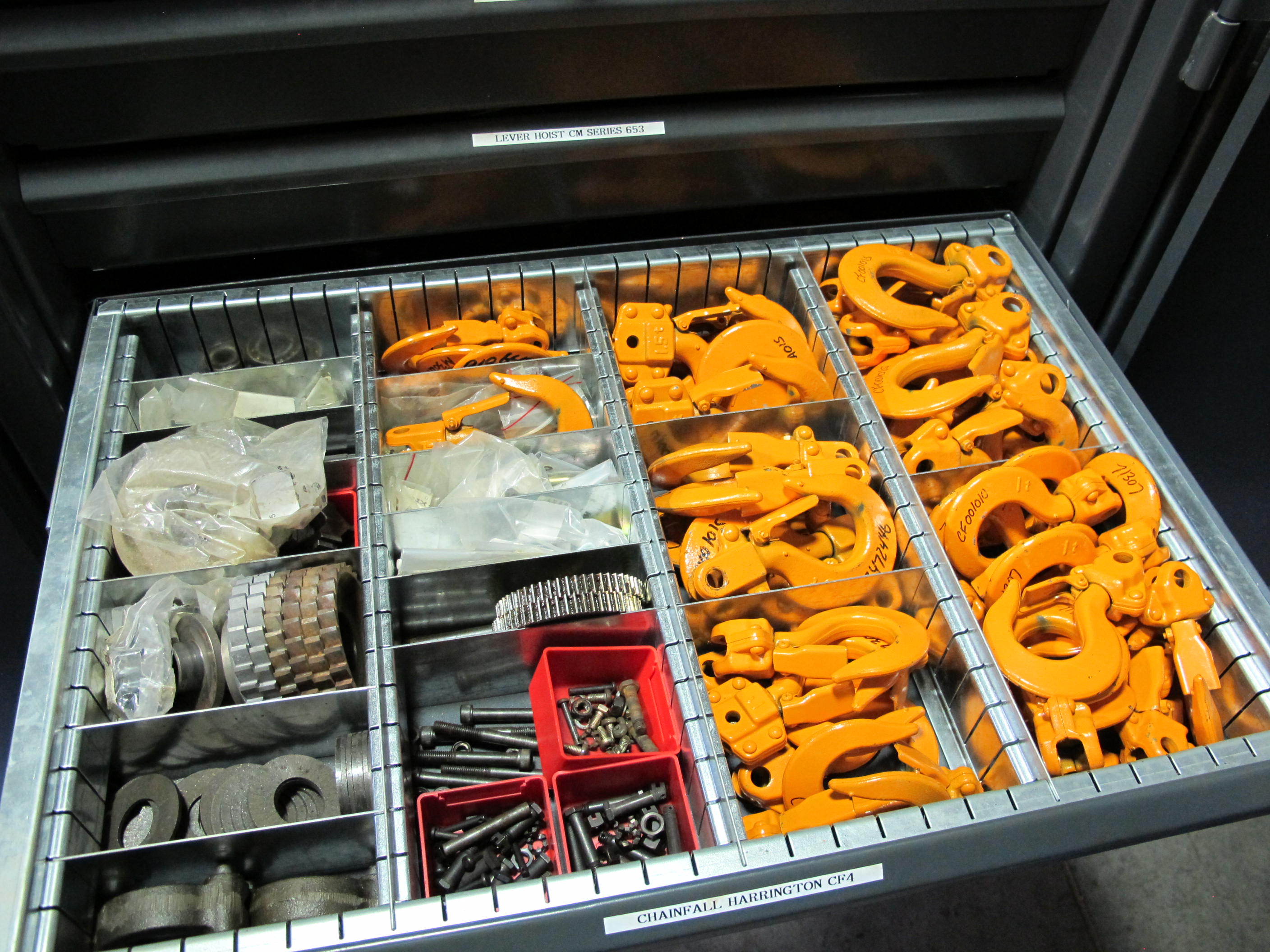 STRONG HOLD 2-DOOR STORAGE CABINET W/ CONTENTS (T-10) LOADING & HANDLING FEE $50-658