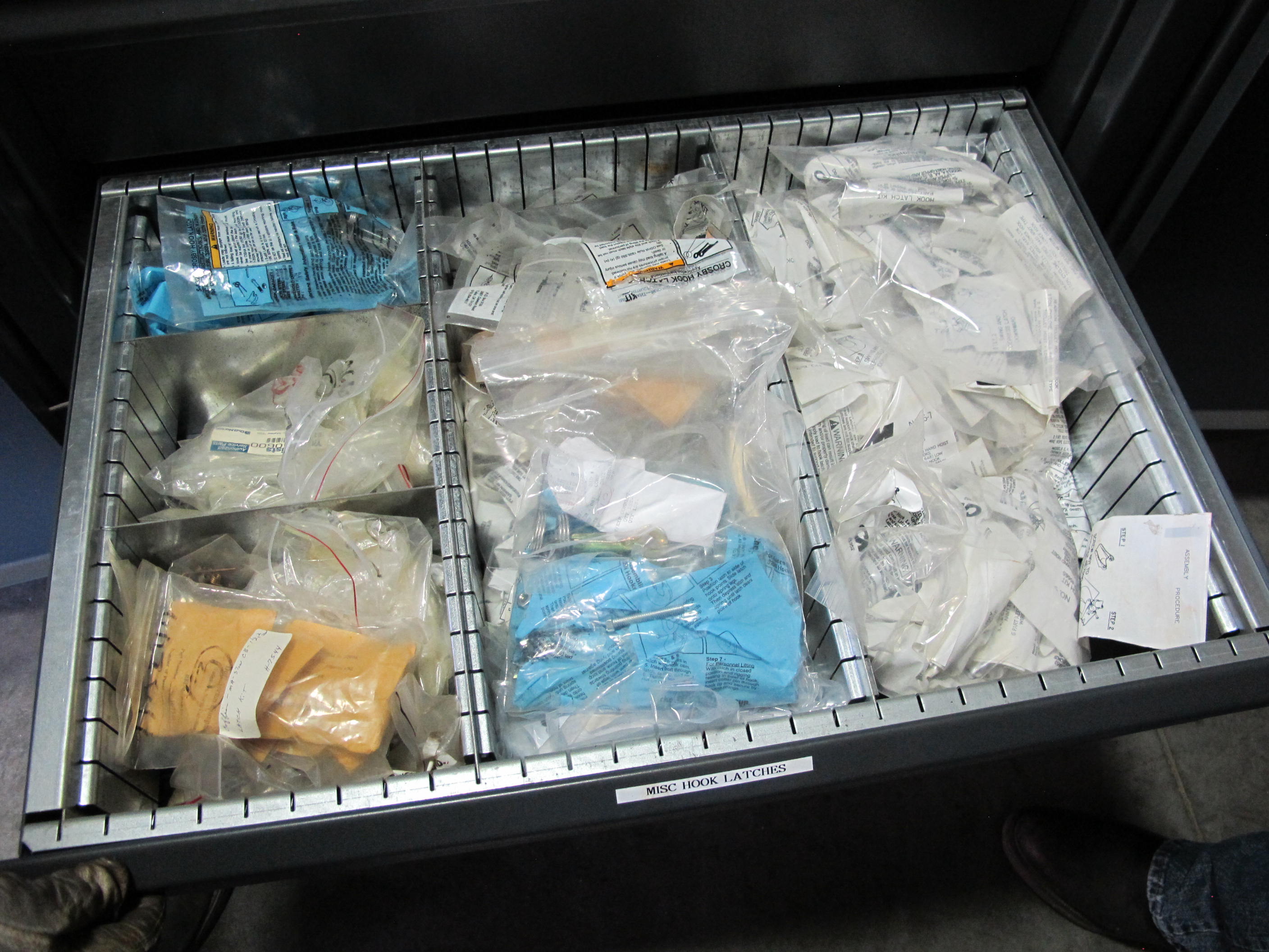 STRONG HOLD 2-DOOR STORAGE CABINET W/ CONTENTS (T-10) LOADING & HANDLING FEE $50-658