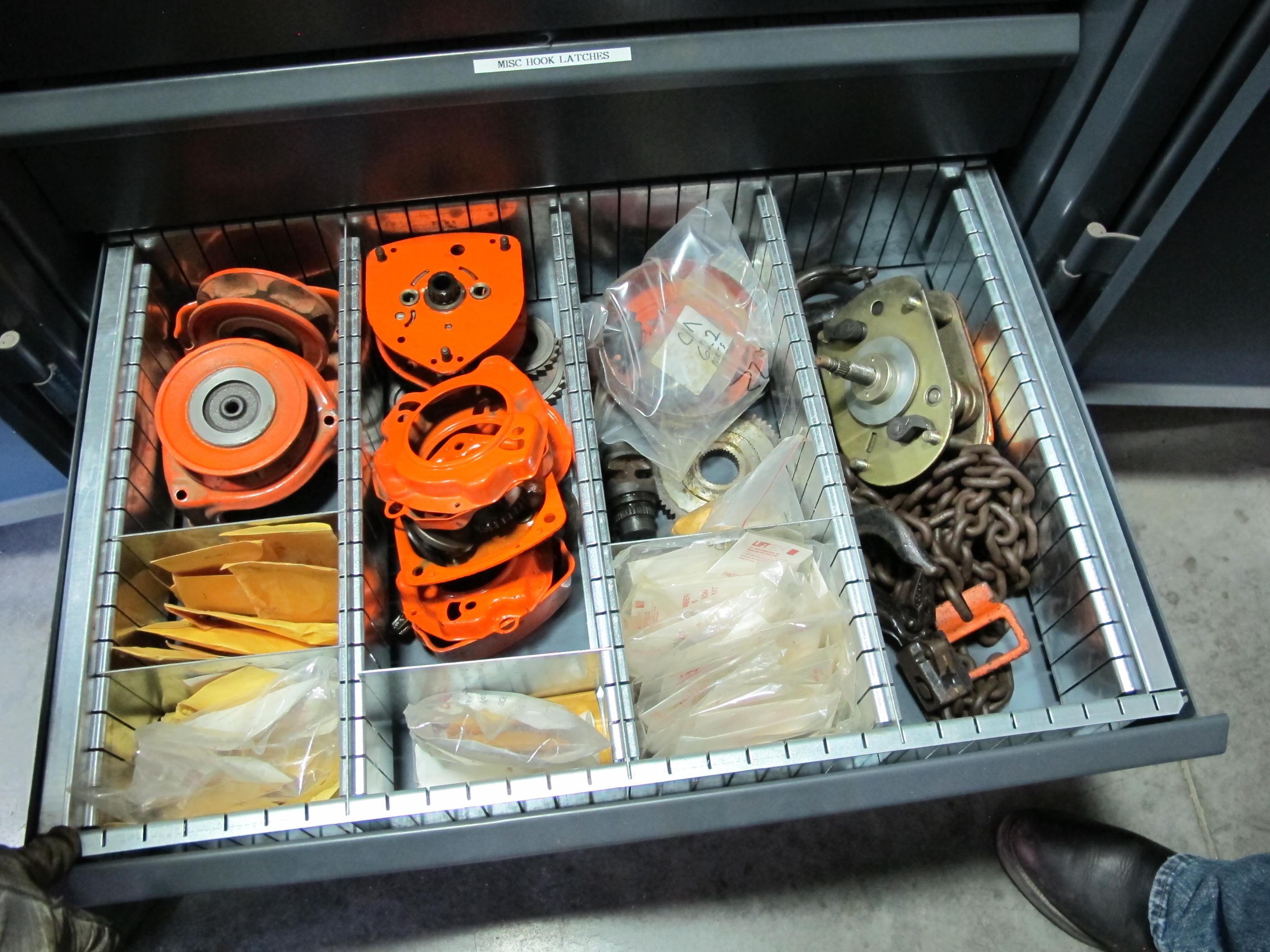 STRONG HOLD 2-DOOR STORAGE CABINET W/ CONTENTS (T-10) LOADING & HANDLING FEE $50-658