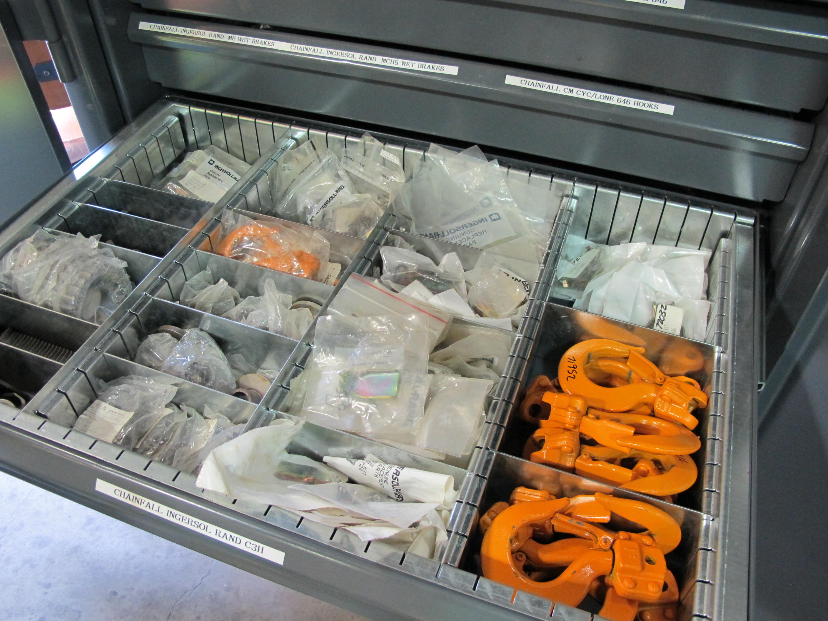 STRONG HOLD 2-DOOR STORAGE CABINET W/ CONTENTS (T-10) LOADING & HANDLING FEE $50-663