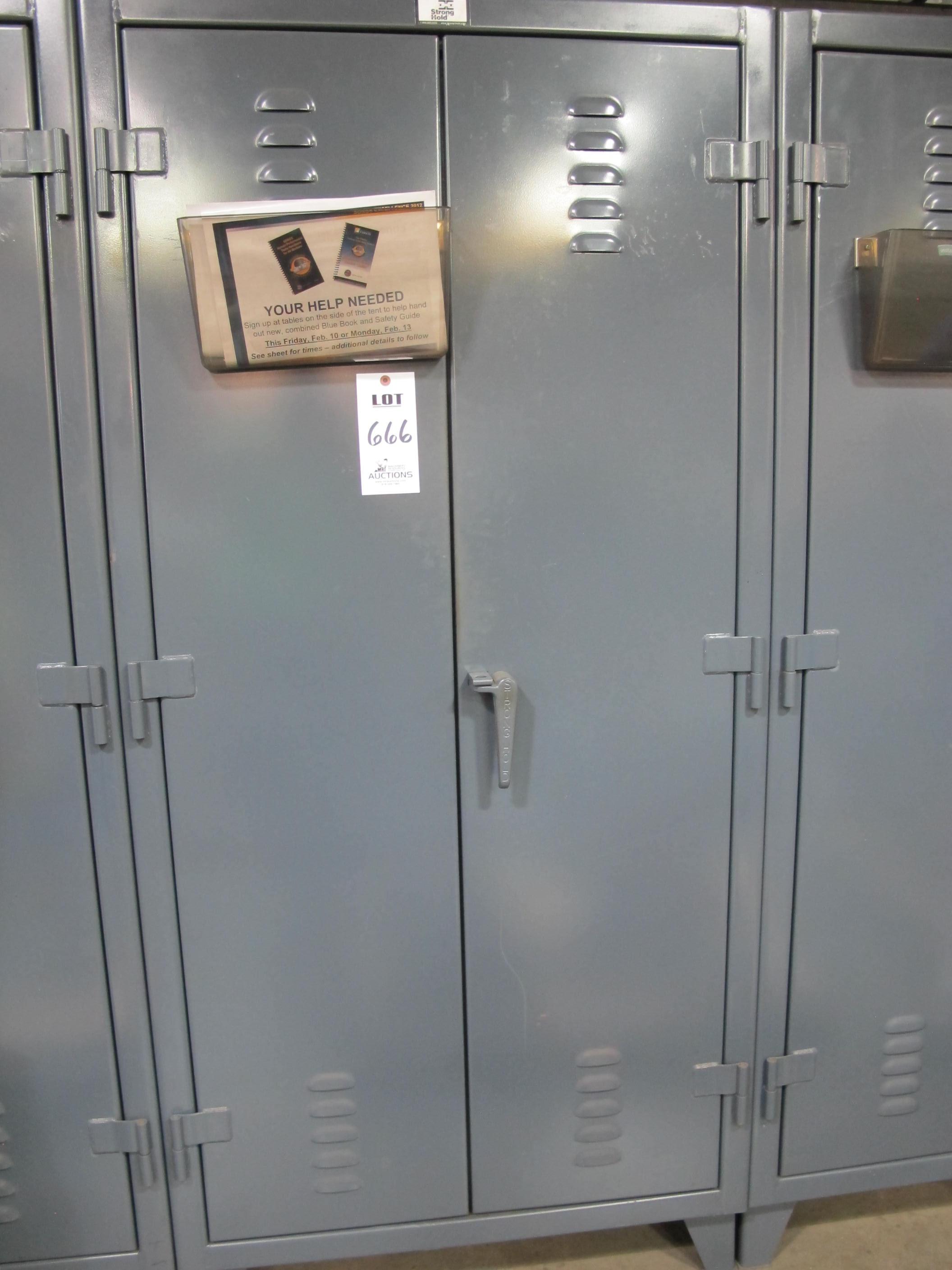 STRONG HOLD 2-DOOR STORAGE CABINET (T-10) LOADING & HANDLING FEE $50-666